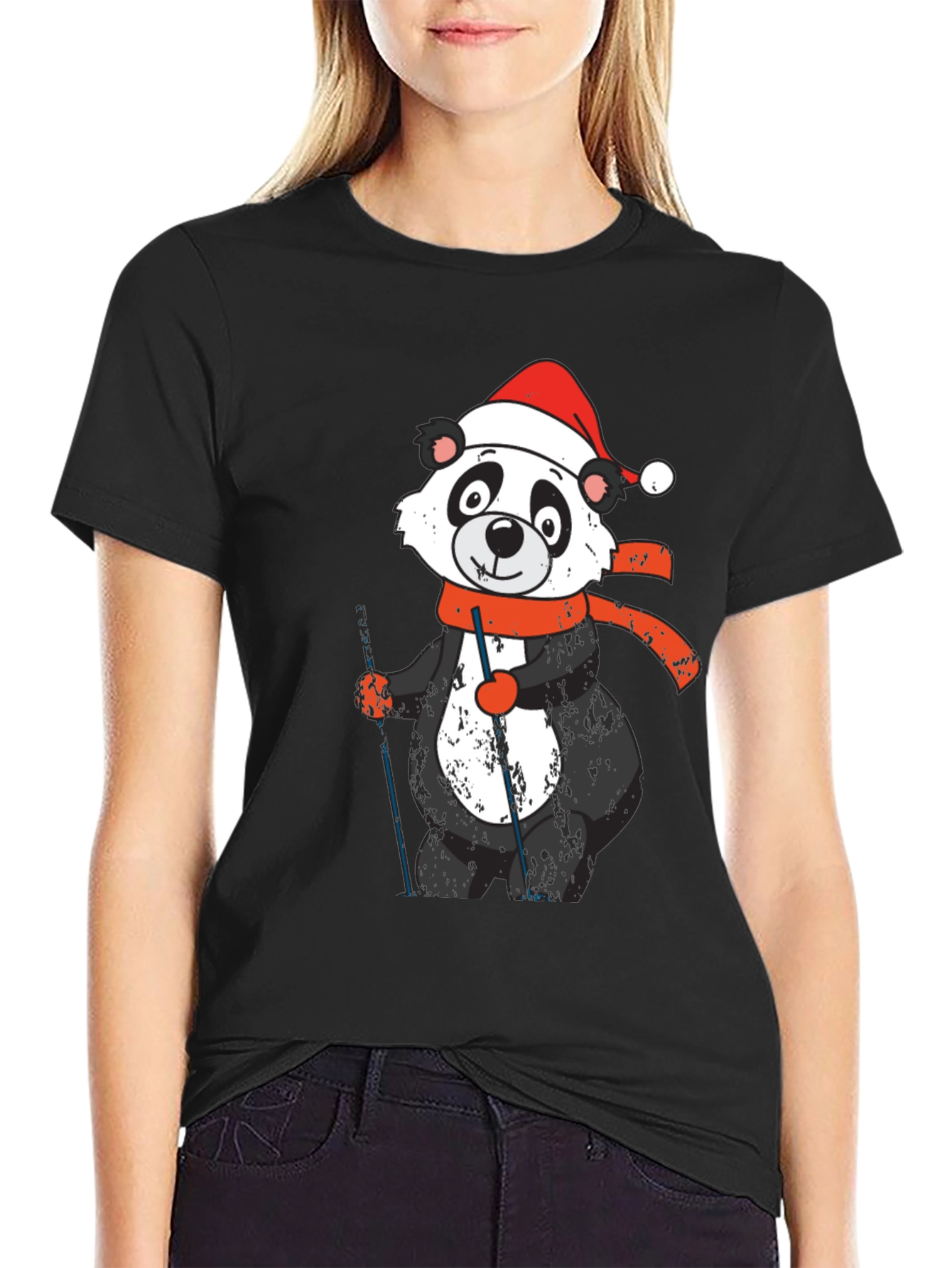 Festive Panda T-Shirt - Holiday Fun!