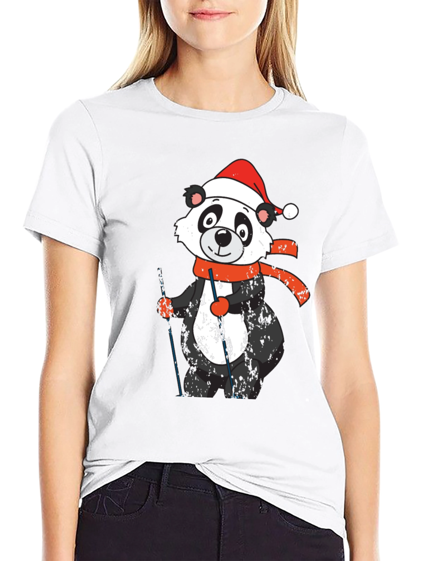 Festive Panda T-Shirt - Holiday Fun!