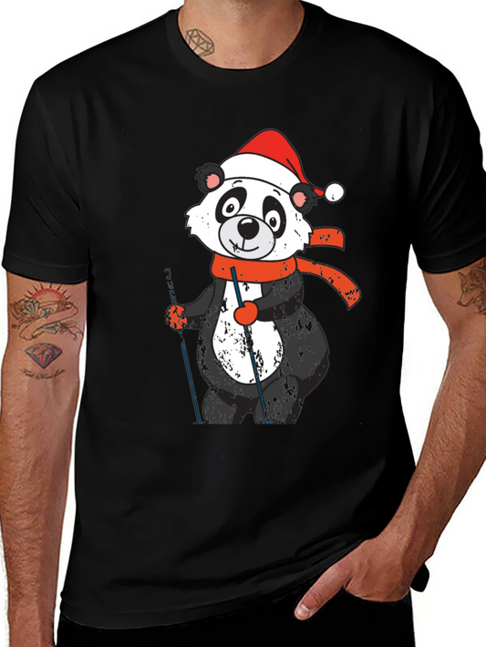 Festive Panda T-Shirt - Holiday Fun!