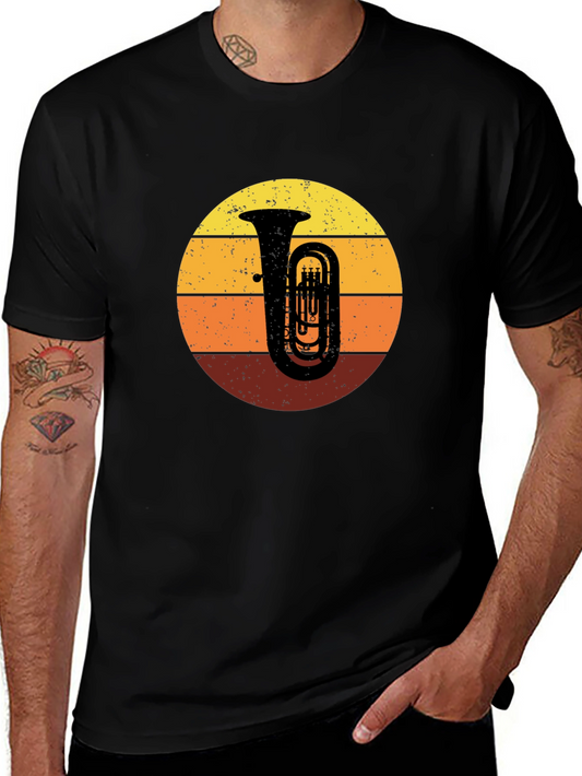 Retro Tuba Sunset T-Shirt