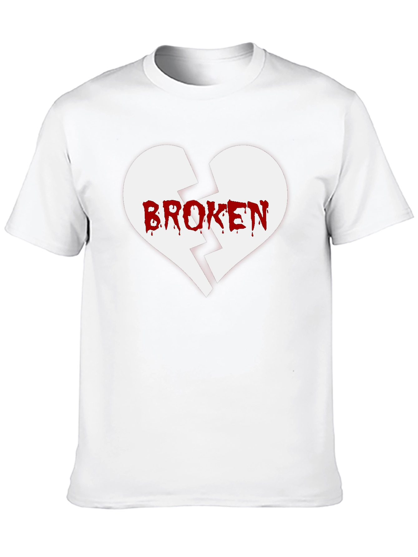 Broken Heart Graphic Tee - Mens Black T-Shirt