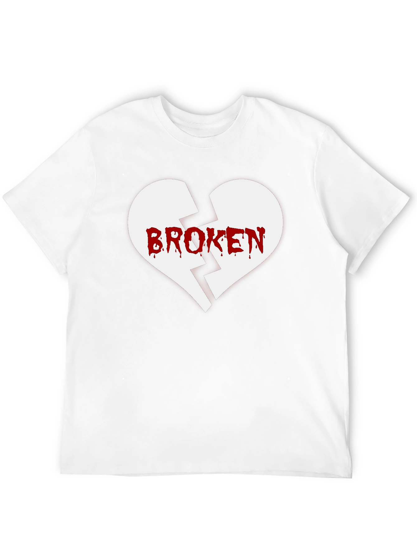 Broken Heart Graphic Tee - Mens Black T-Shirt