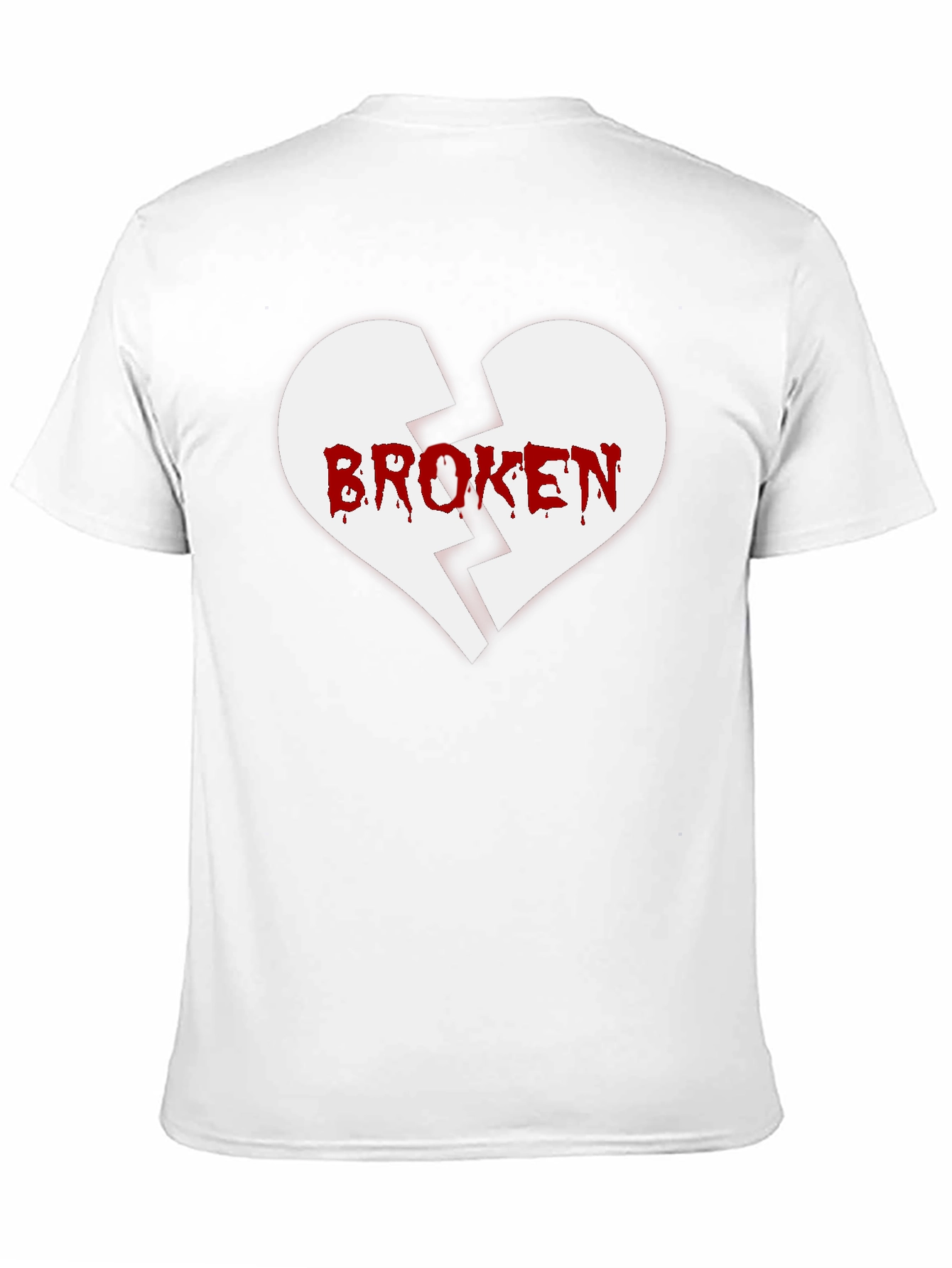 Broken Heart Graphic Tee - Mens Black T-Shirt