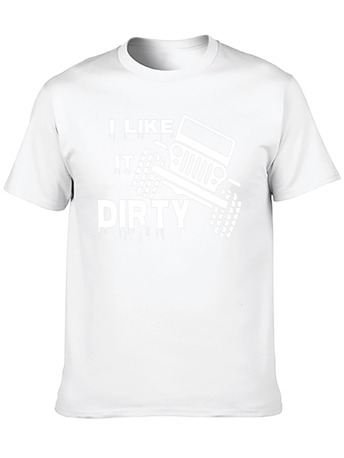 I Like It Dirty Jeep Graphic T-Shirt - Black