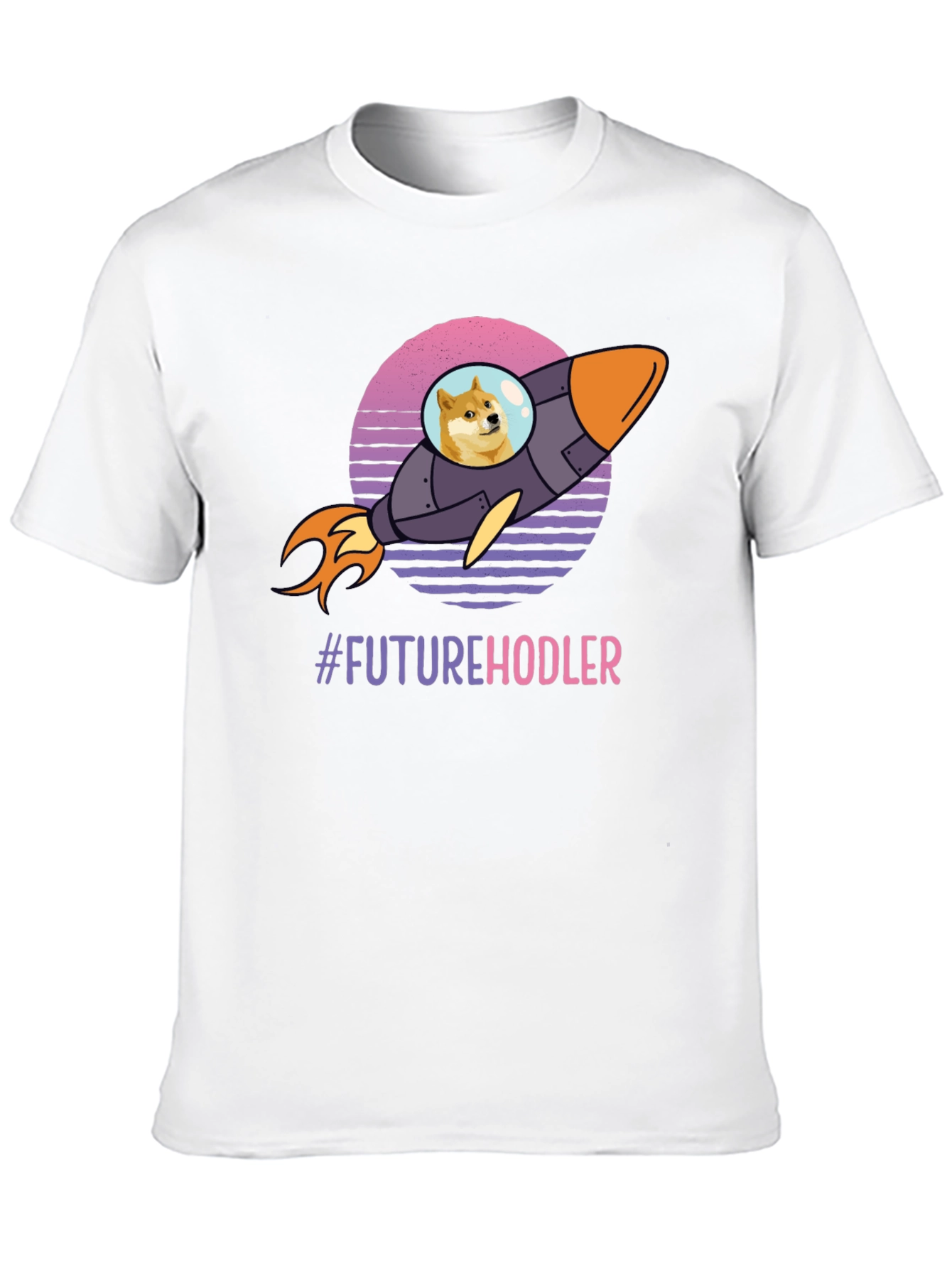Future Hodler Doge Rocket T-Shirt