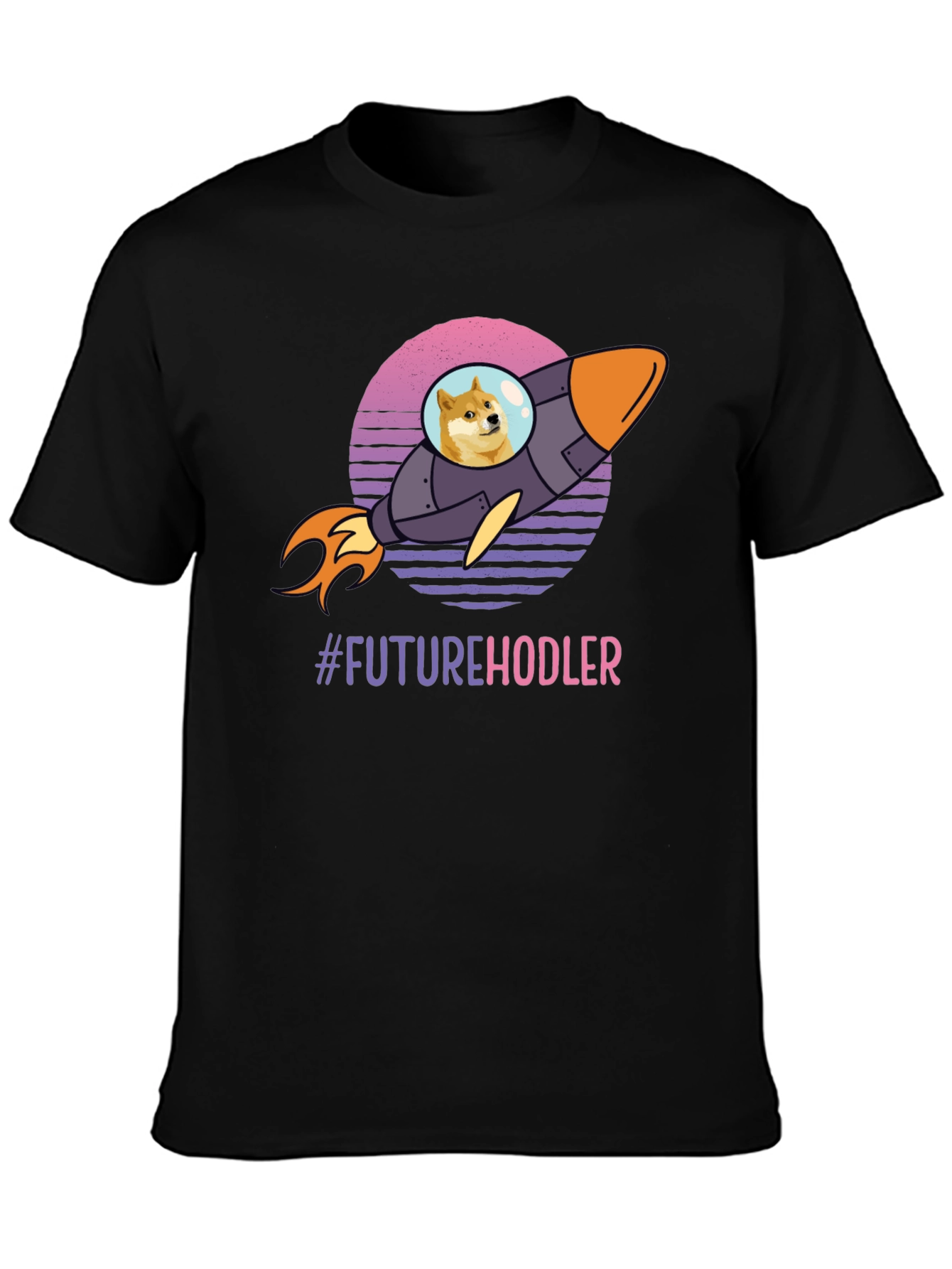 Future Hodler Doge Rocket T-Shirt