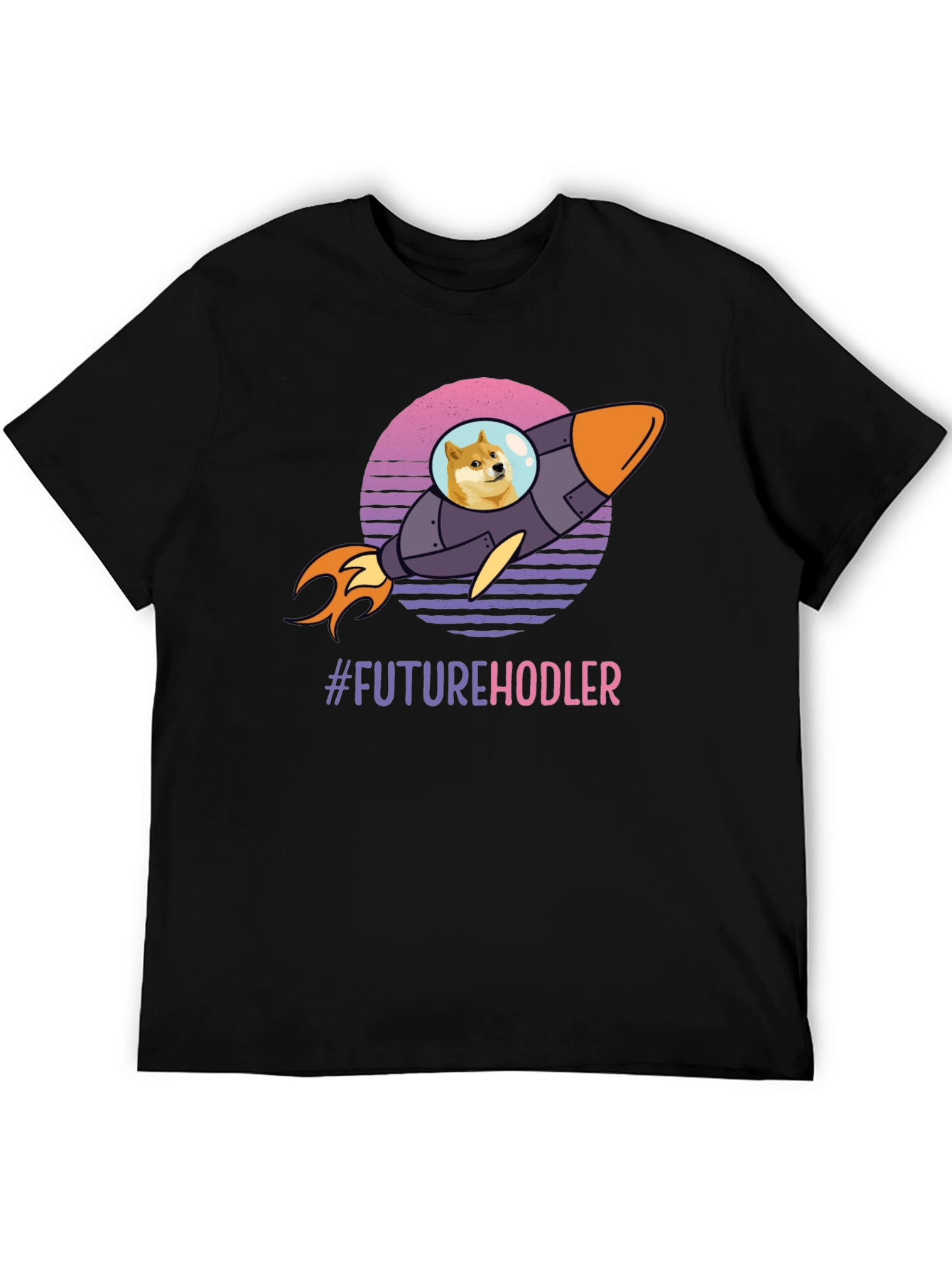 Future Hodler Doge Rocket T-Shirt