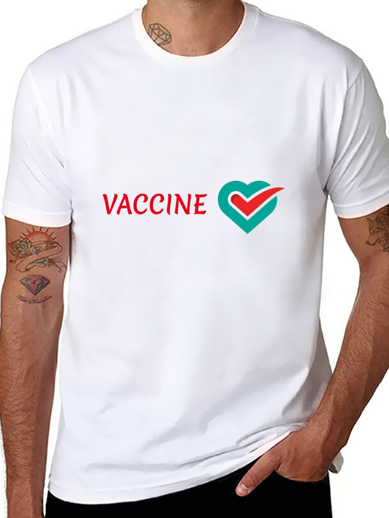 Vaccine Love T-Shirt - Stylish & Supportive