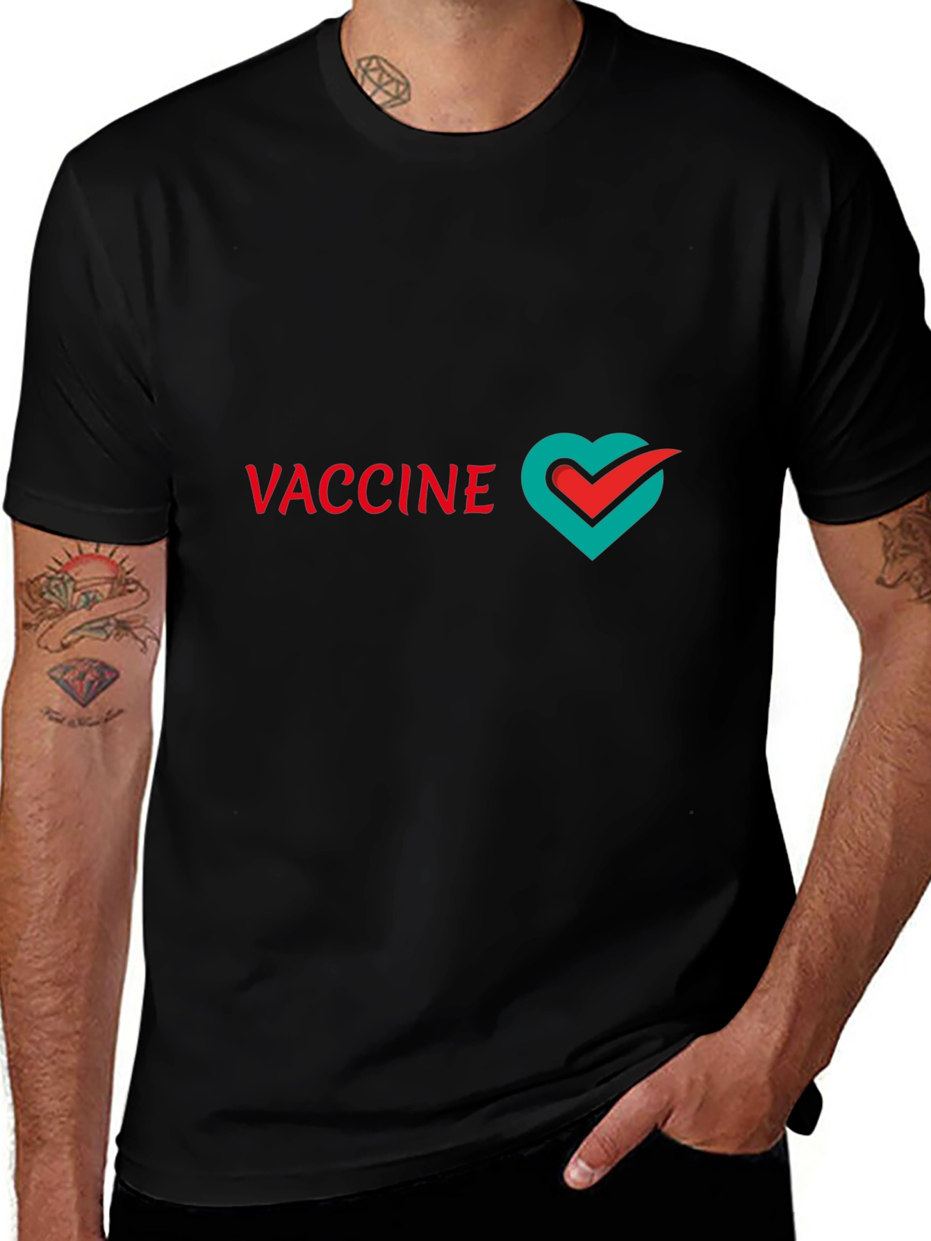 Vaccine Love T-Shirt - Stylish & Supportive