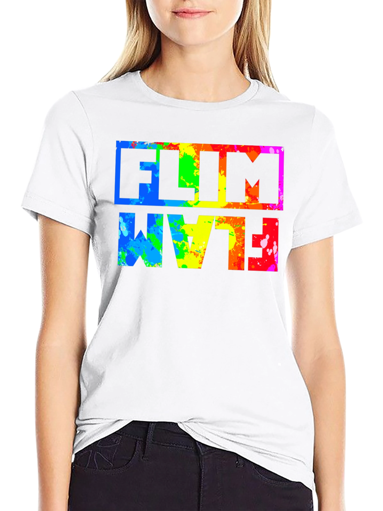 Flim Flam Rainbow Graphic T-Shirt
