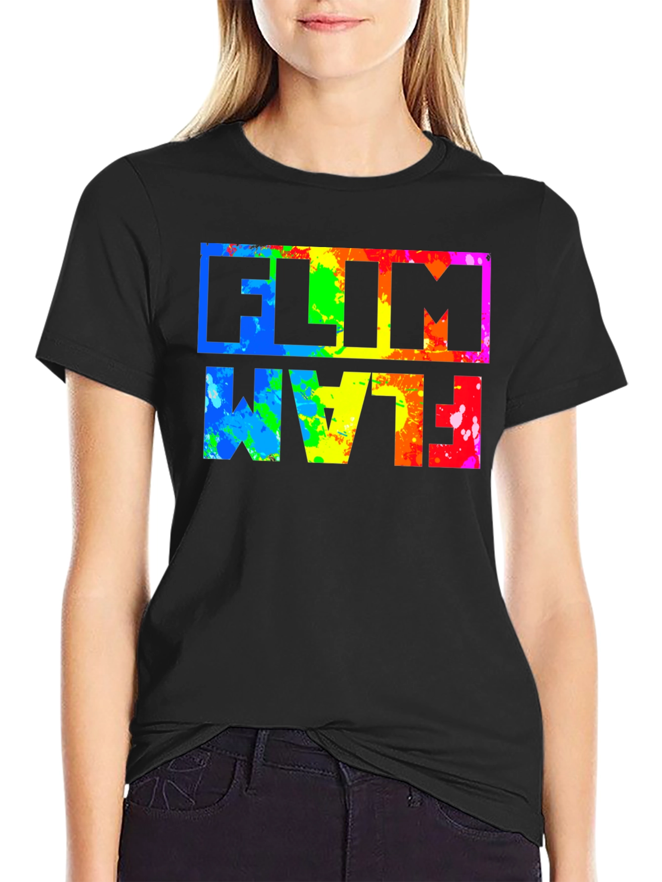Flim Flam Rainbow Graphic T-Shirt