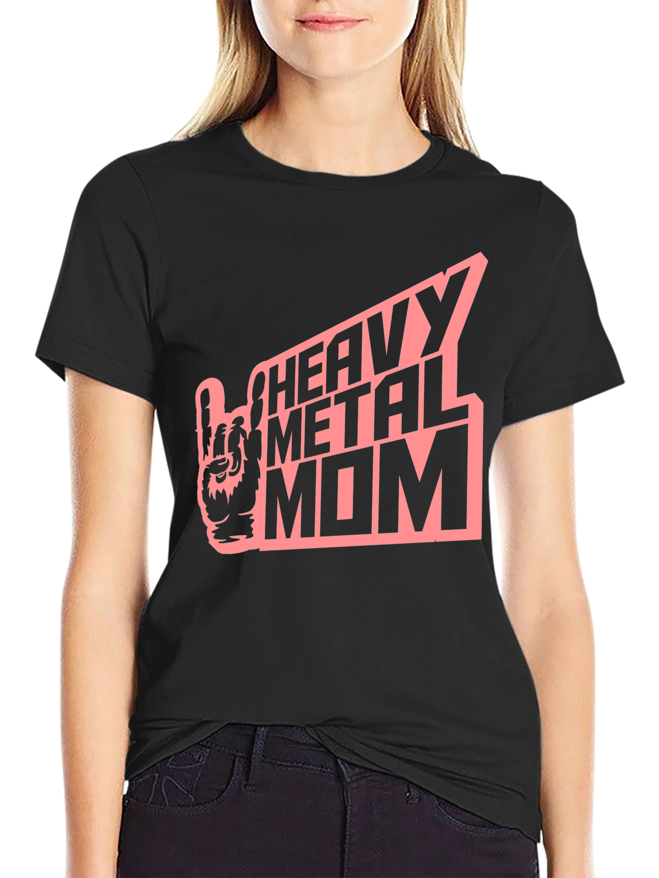 Heavy Metal Mom Graphic Tee - Rocker Style