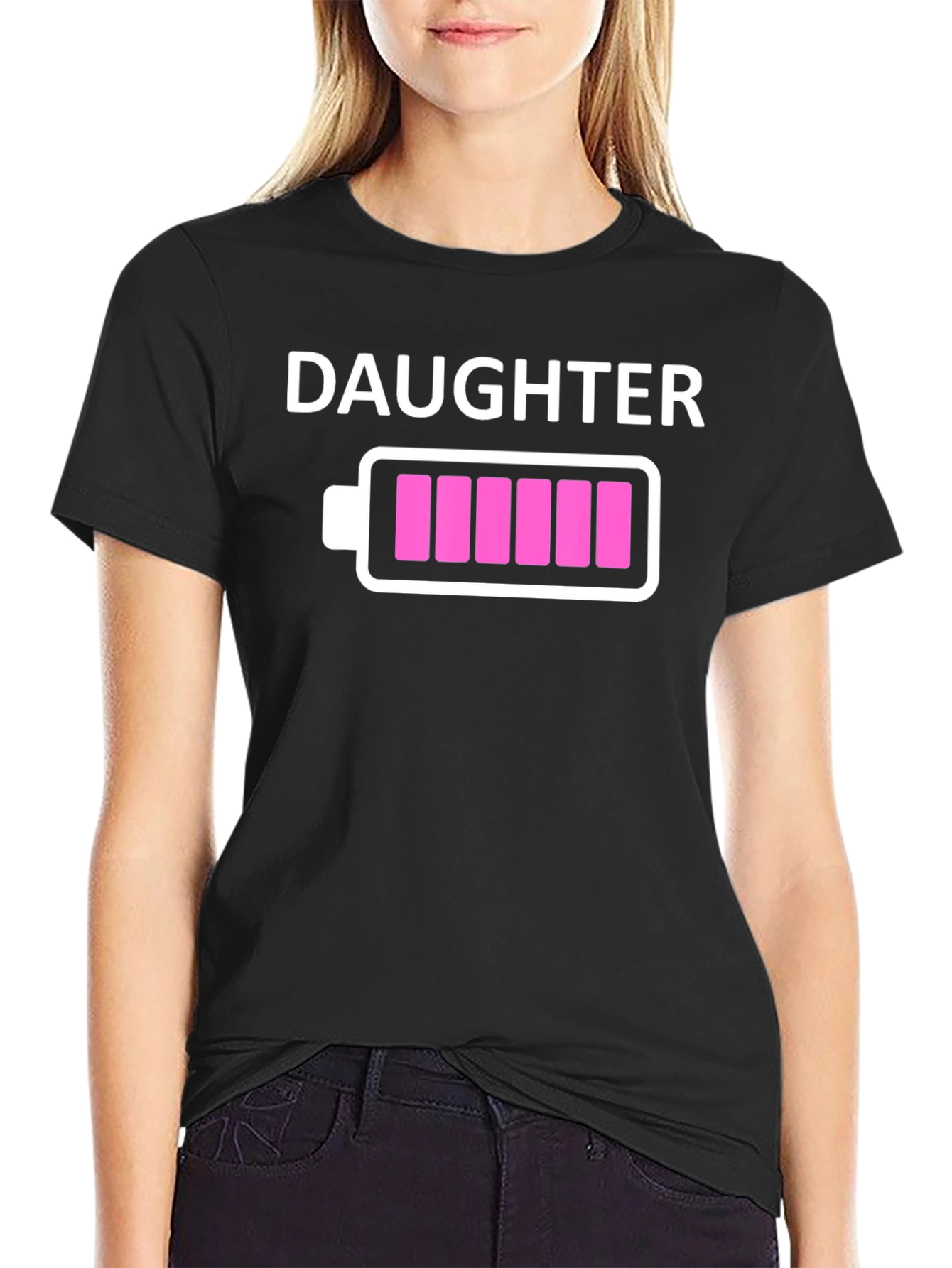 Daughter Battery Full Graphic Tee - Black T-Shirt