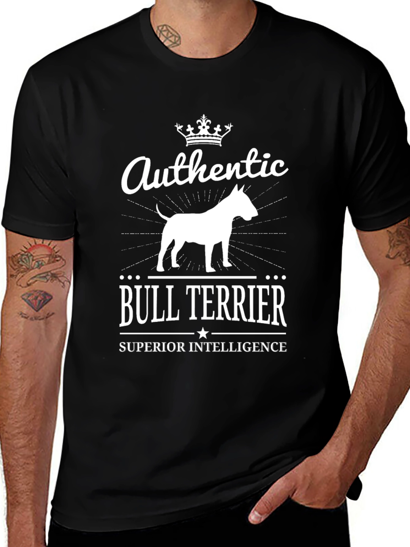 Authentic Bull Terrier Graphic T-Shirt