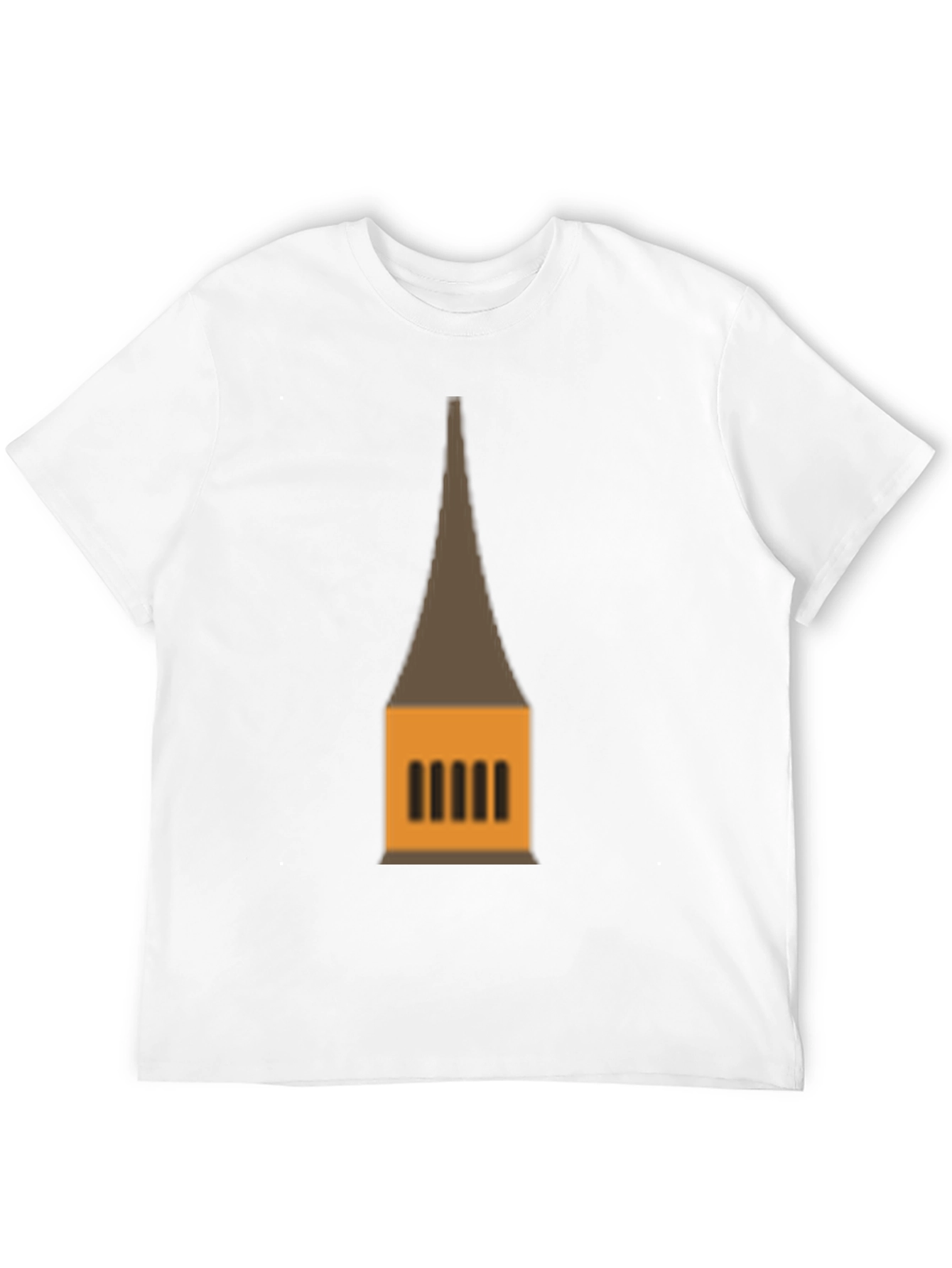 Graphic Tee: Temple Tower Design Black