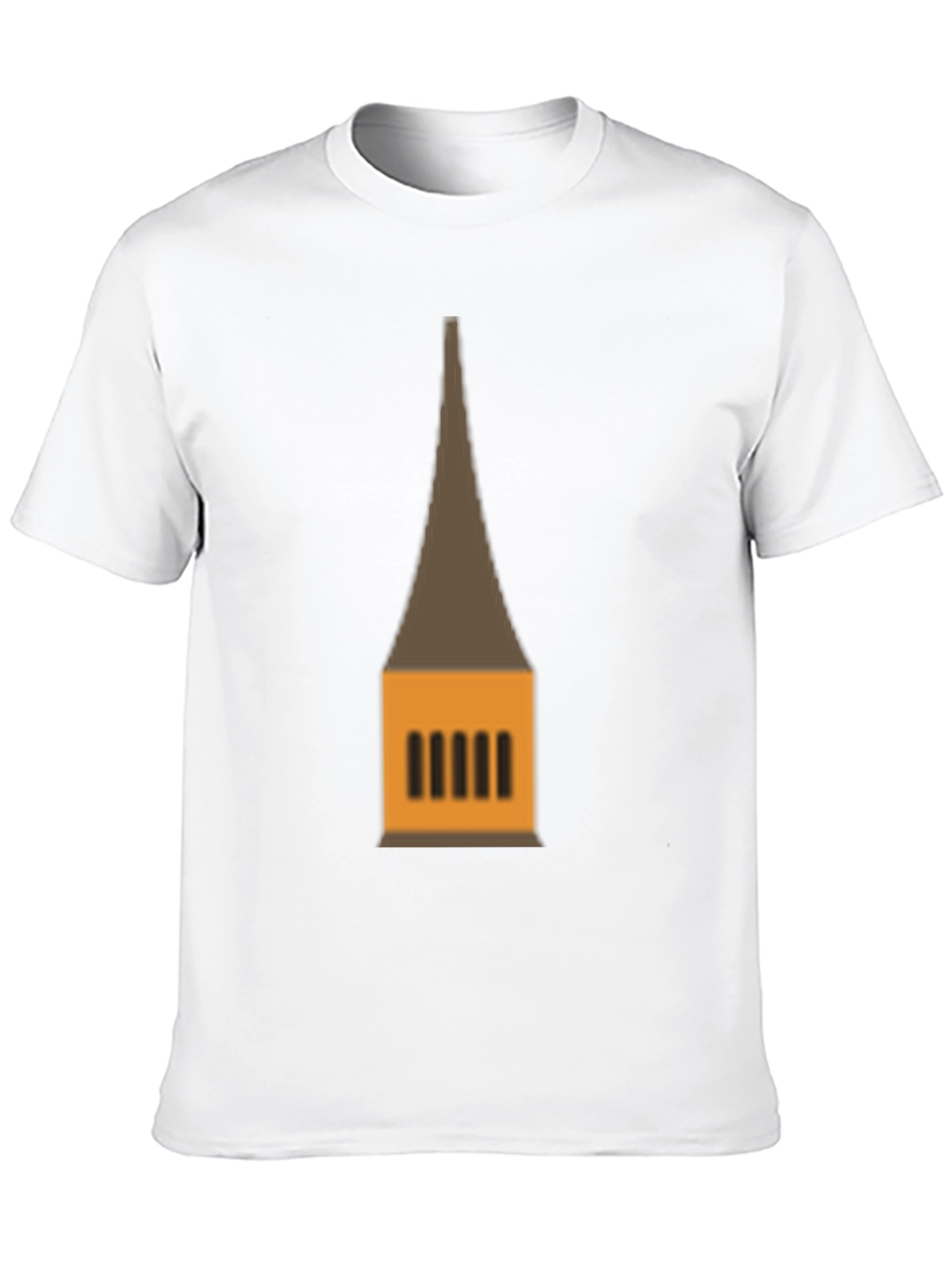 Graphic Tee: Temple Tower Design Black