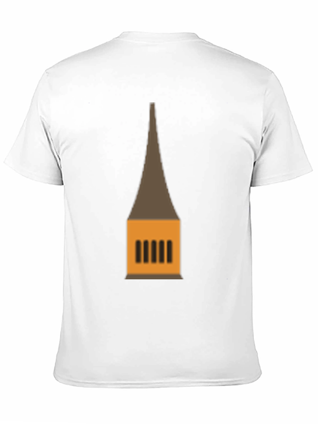 Graphic Tee: Temple Tower Design Black