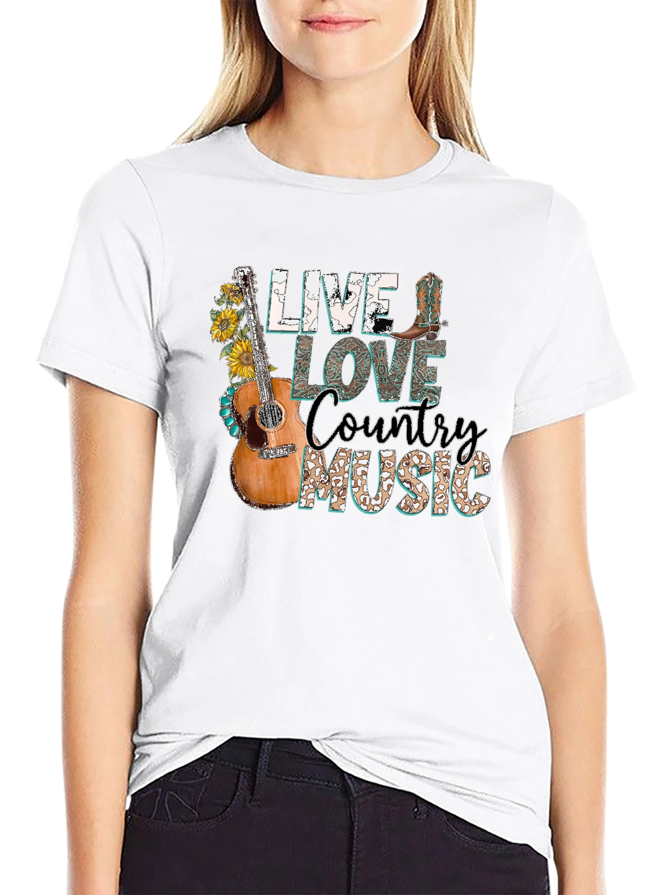 Live Love Country Music Graphic Tee