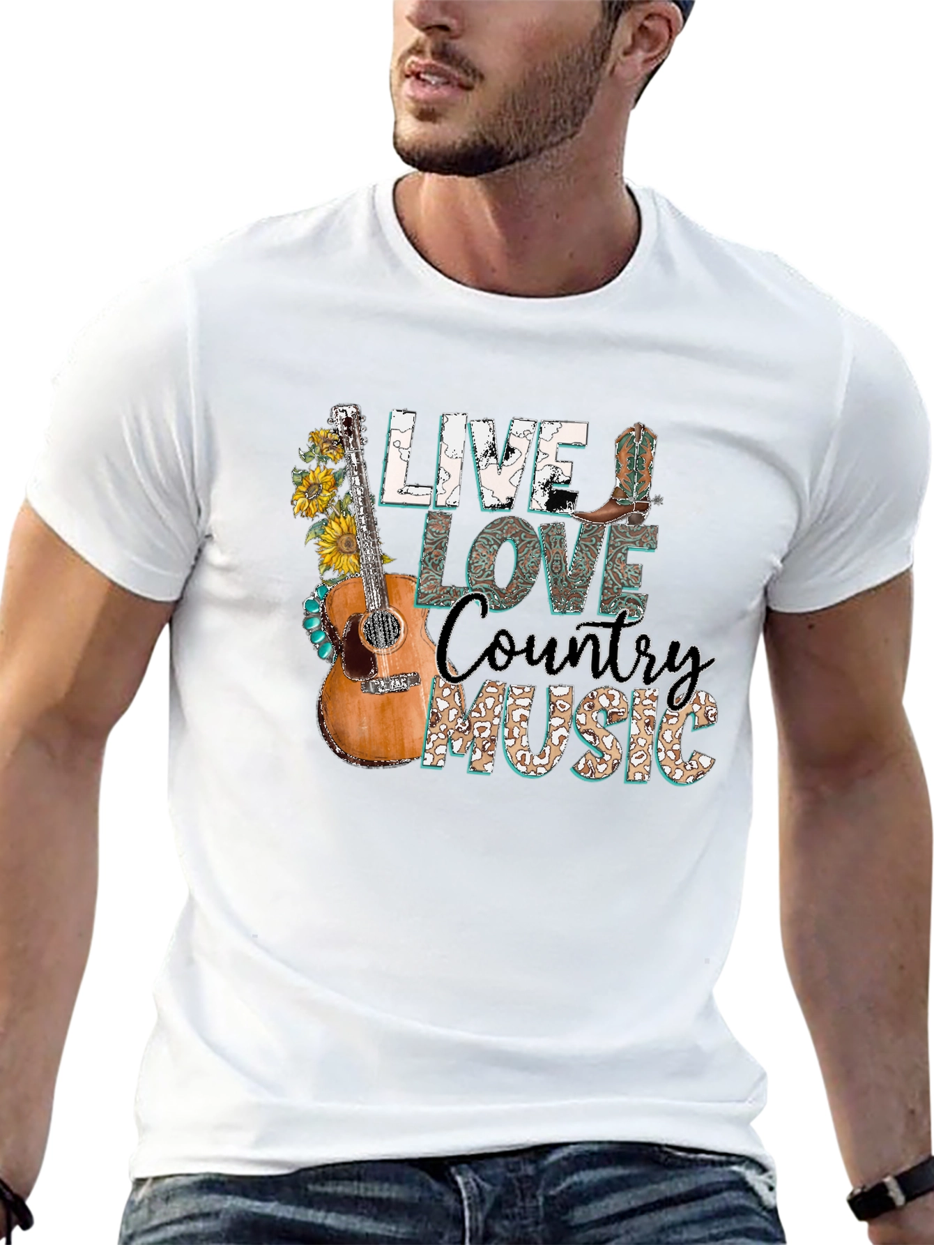 Live Love Country Music Graphic Tee