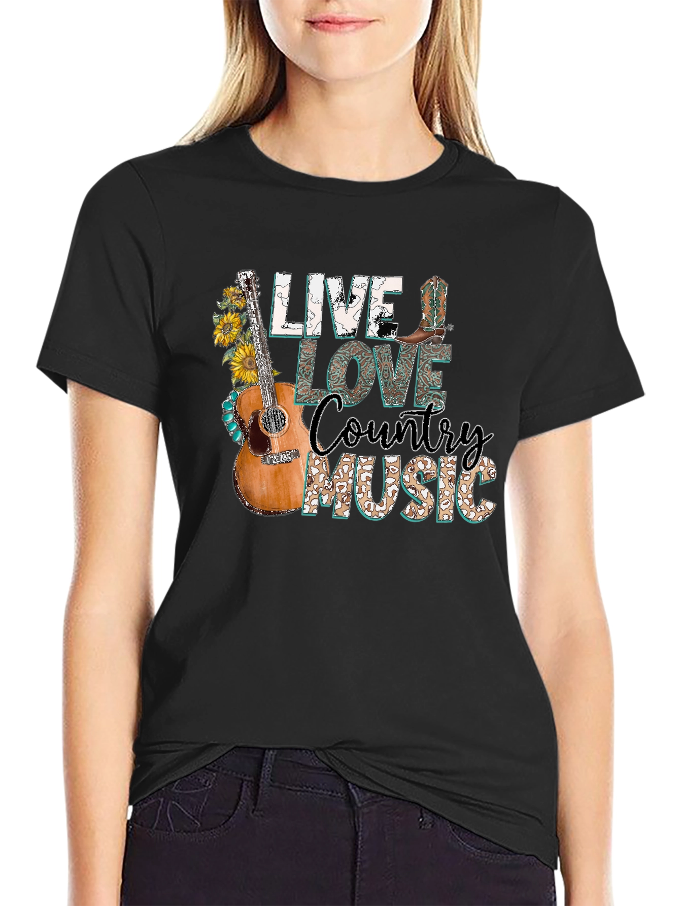 Live Love Country Music Graphic Tee