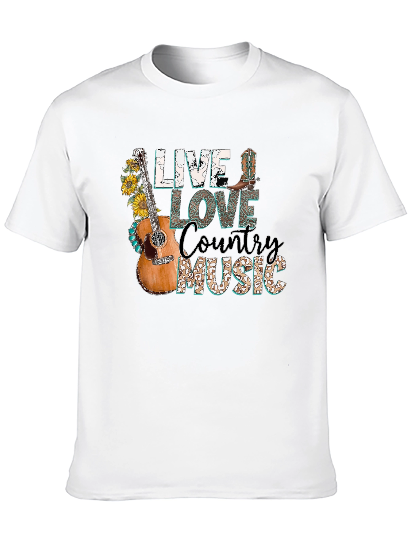 Live Love Country Music Graphic Tee