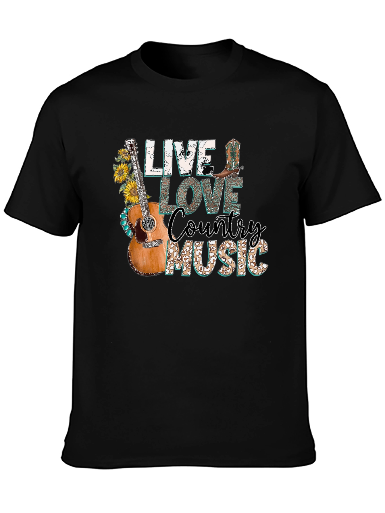 Live Love Country Music Graphic Tee