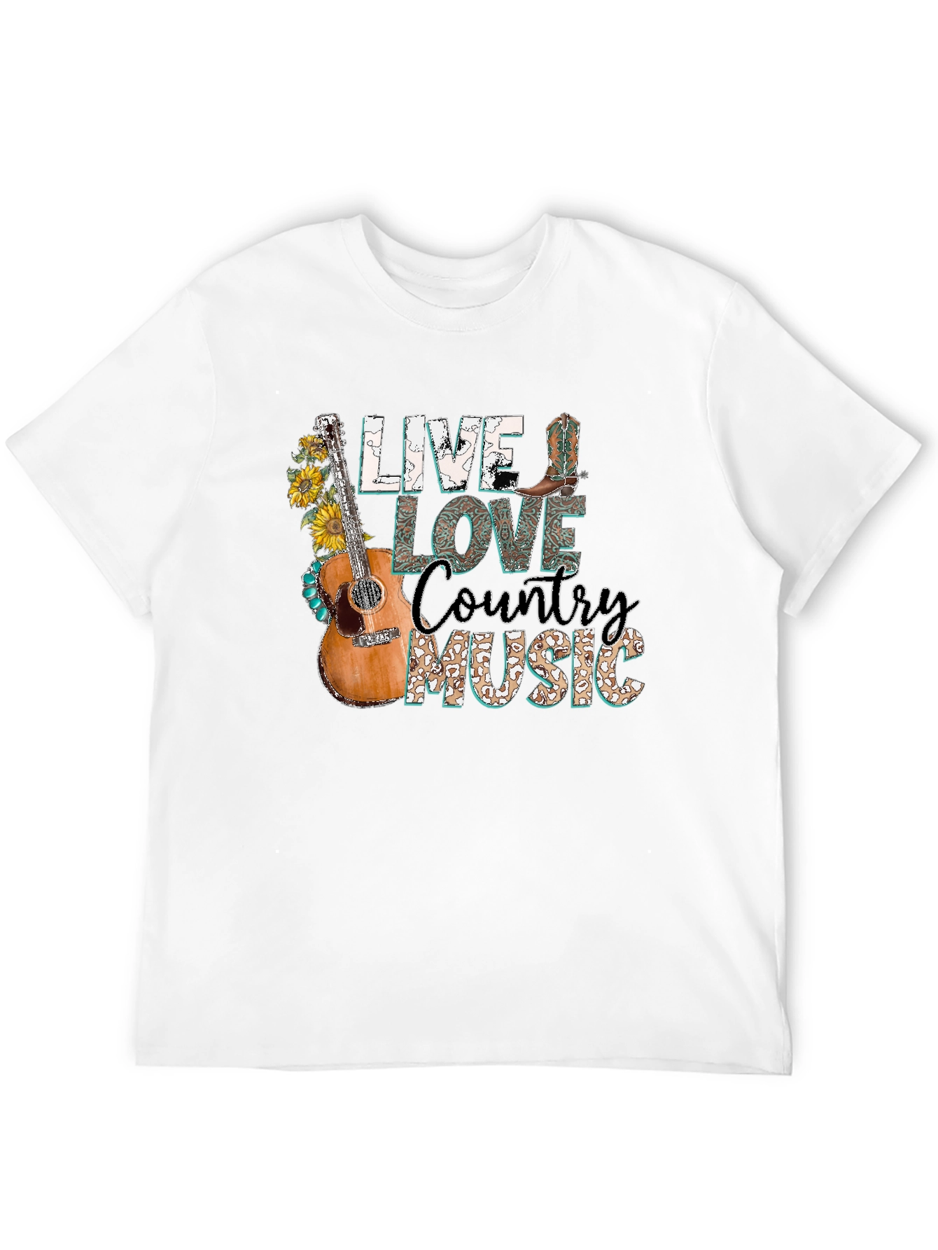 Live Love Country Music Graphic Tee