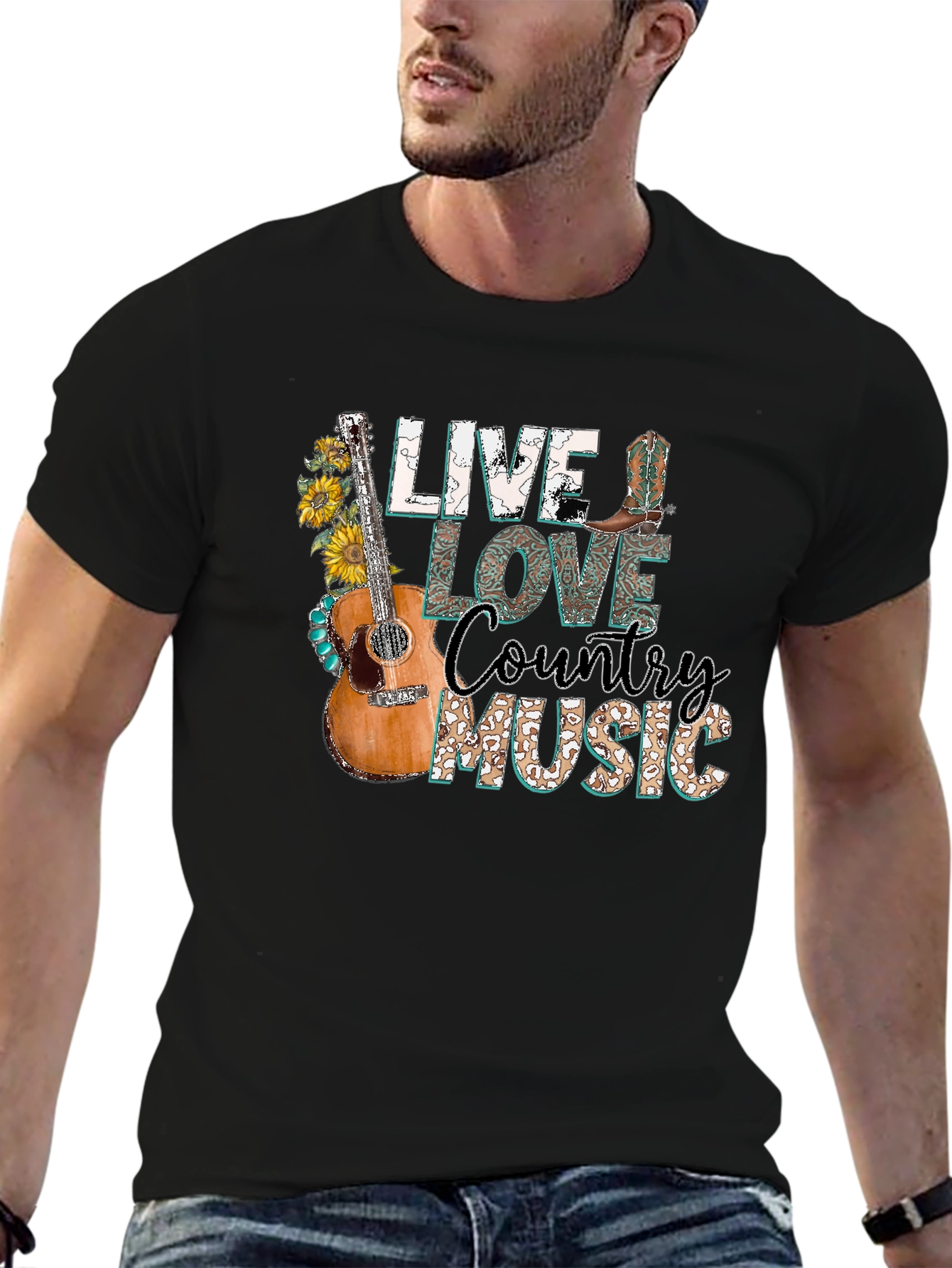 Live Love Country Music Graphic Tee