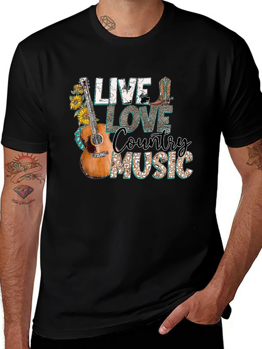 Live Love Country Music Graphic Tee