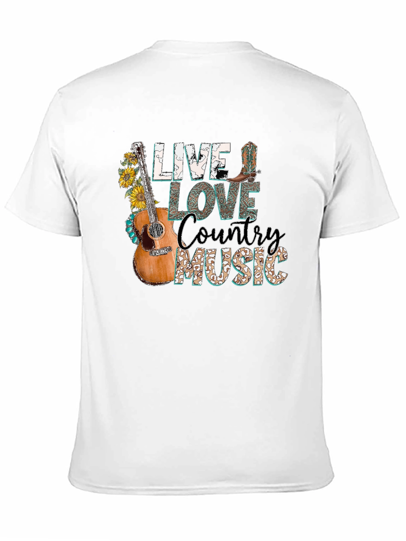Live Love Country Music Graphic Tee