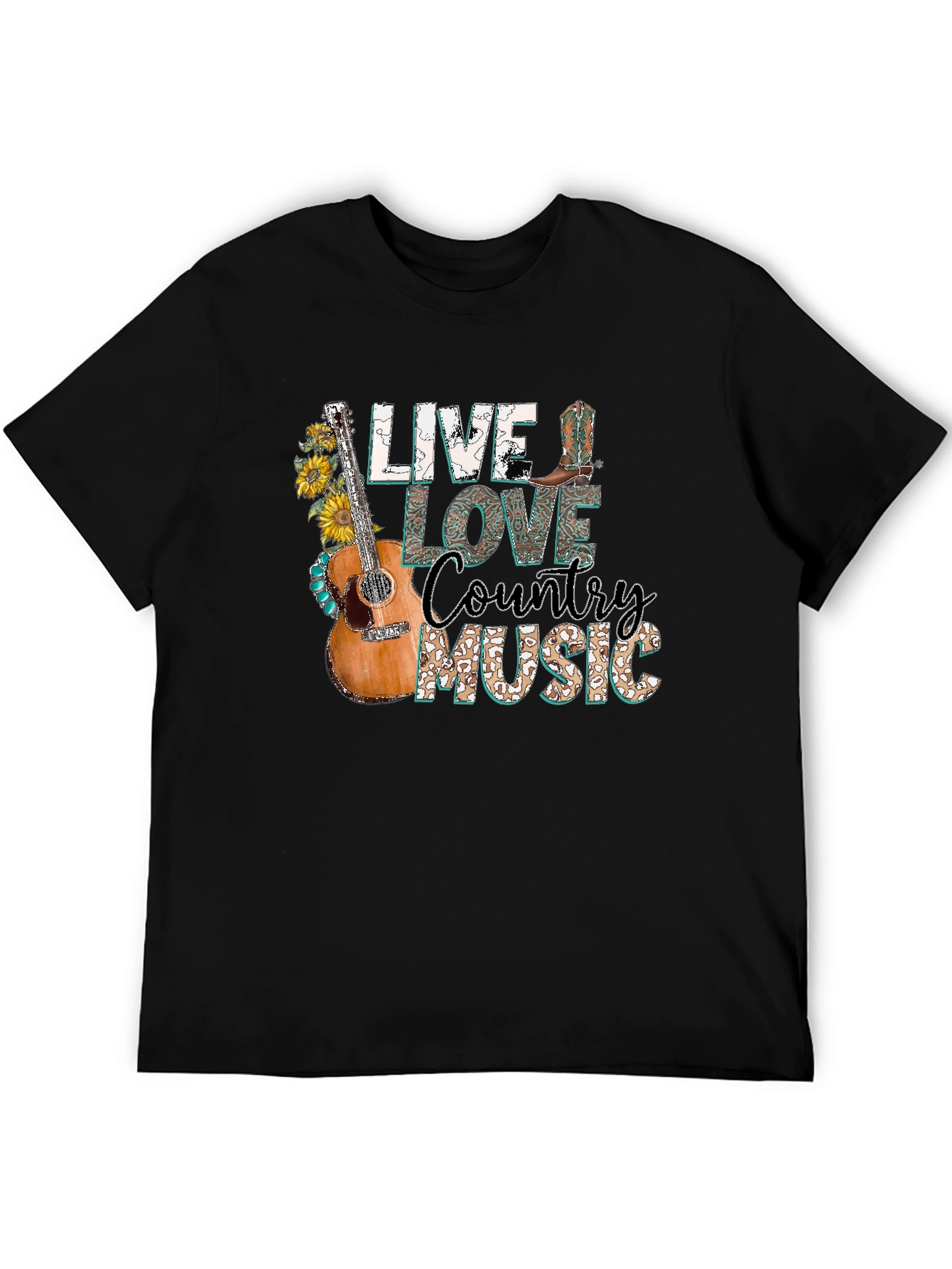 Live Love Country Music Graphic Tee