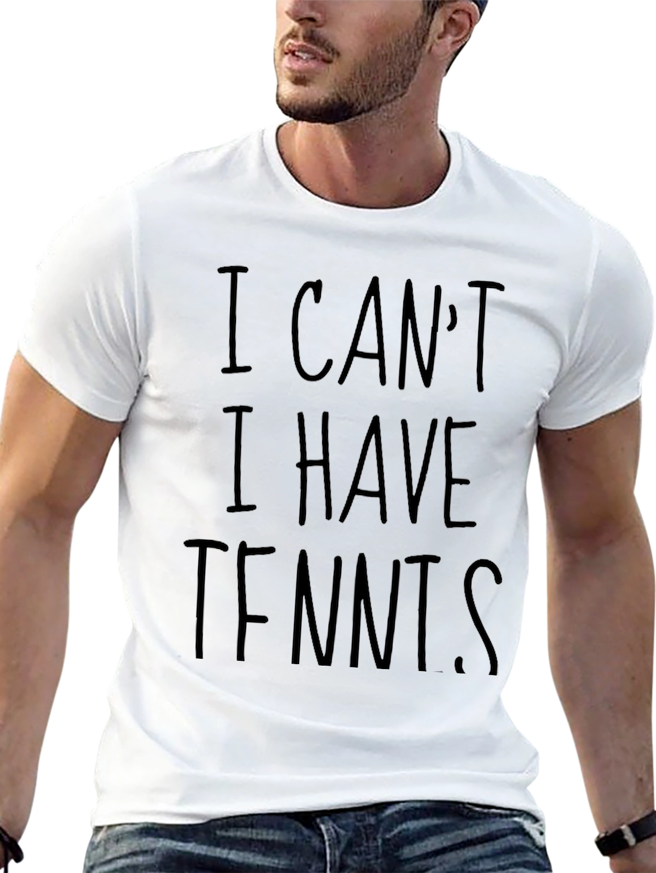 Funny I Cant I Have Tennis Graphic T-Shirt