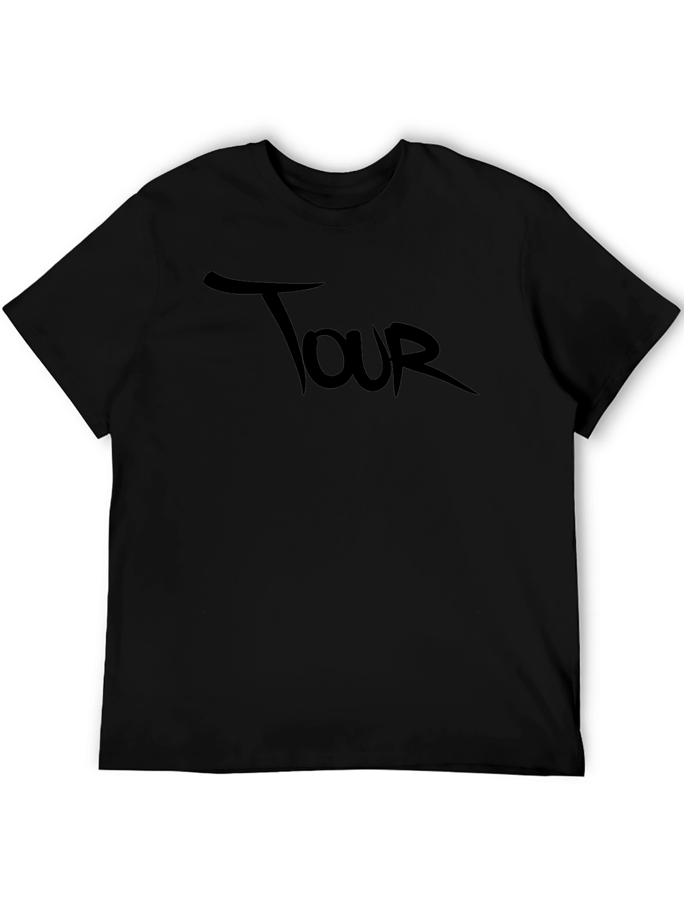 Tour Graphic Black Tee