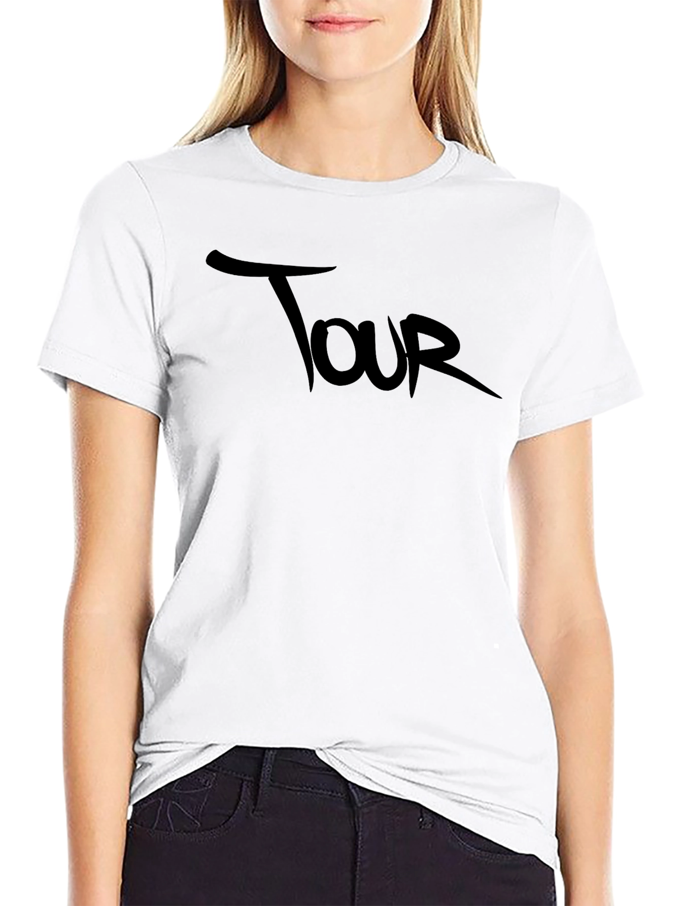 Tour Graphic Black Tee