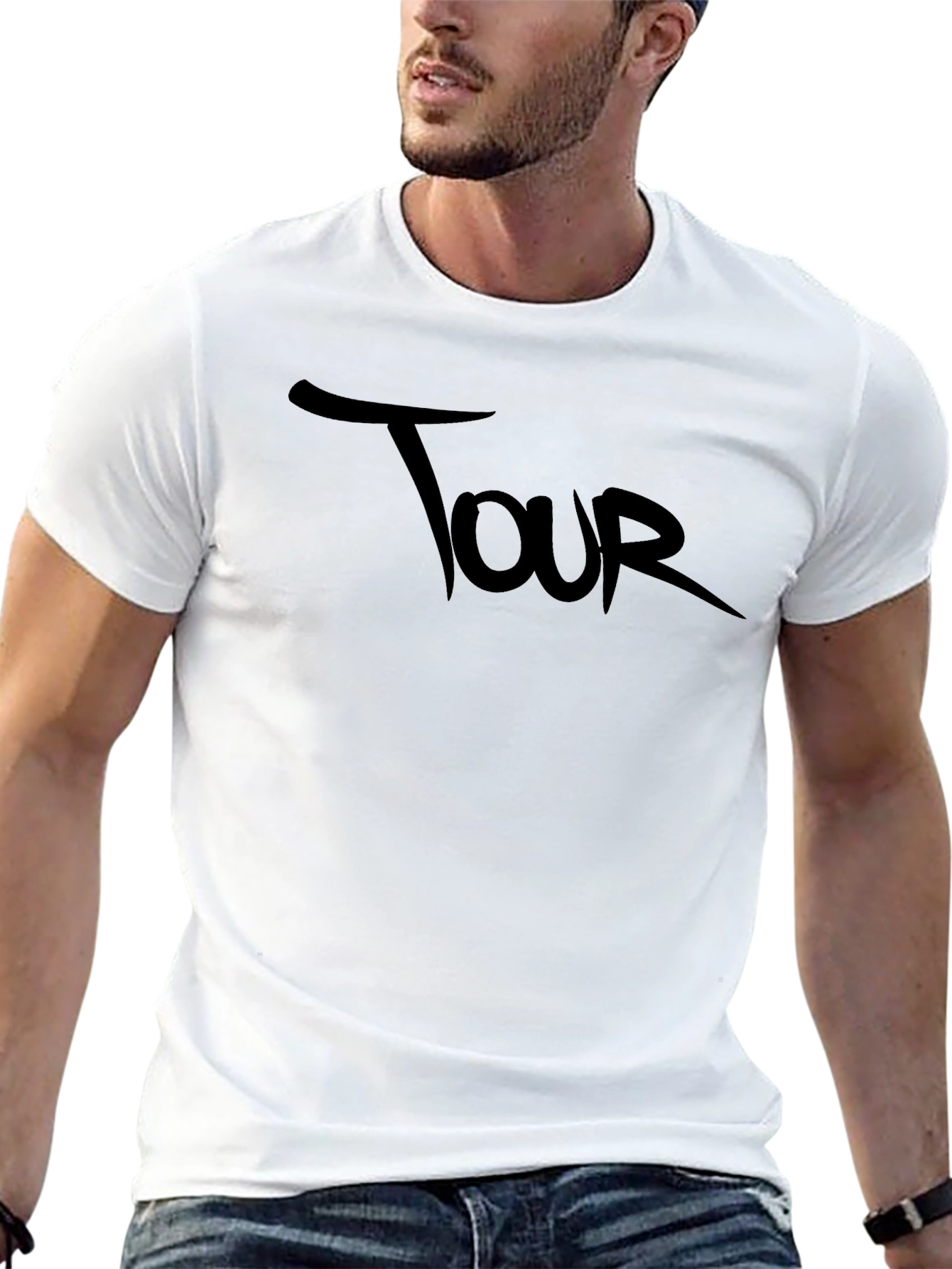 Tour Graphic Black Tee