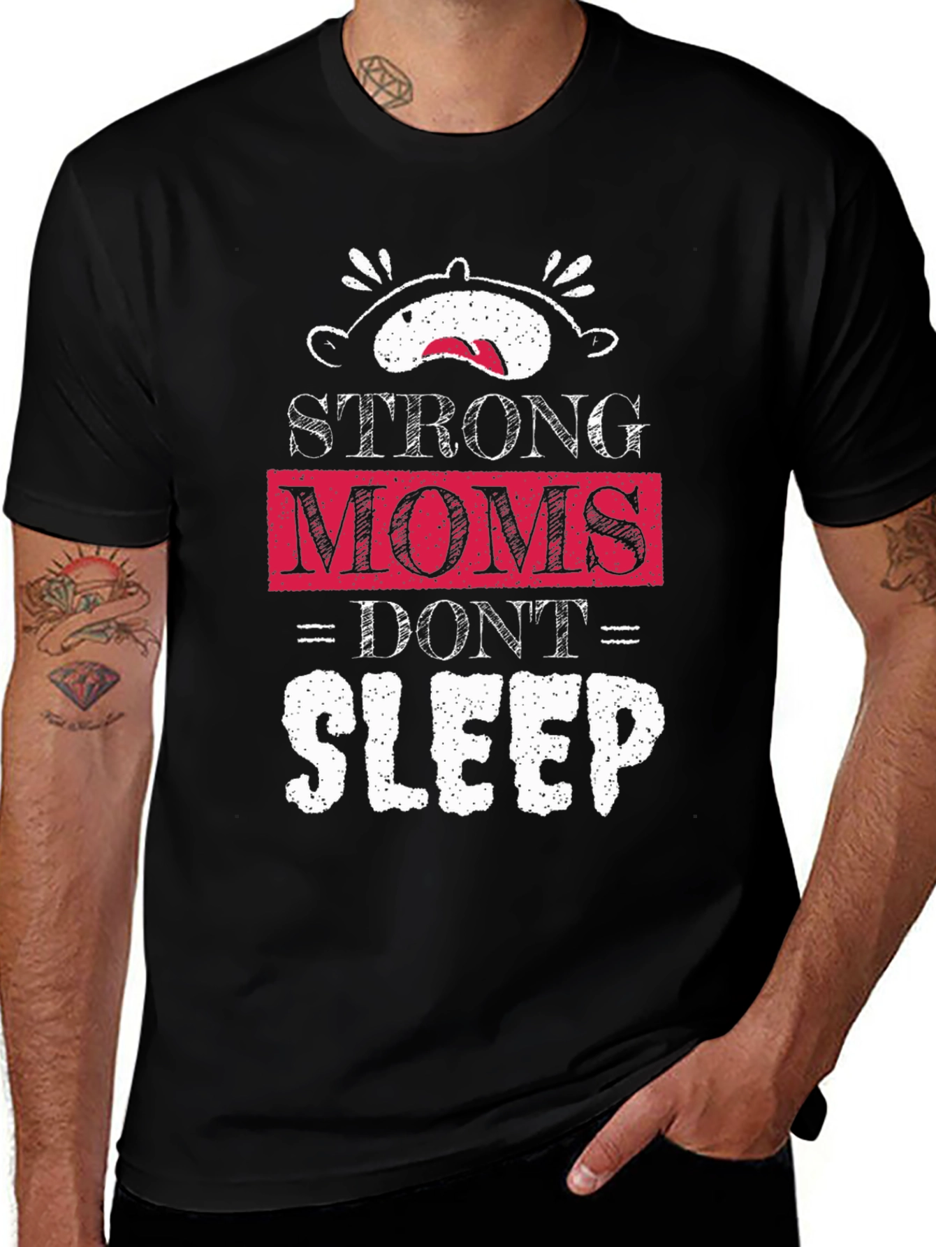 Strong Moms Dont Sleep T-Shirt