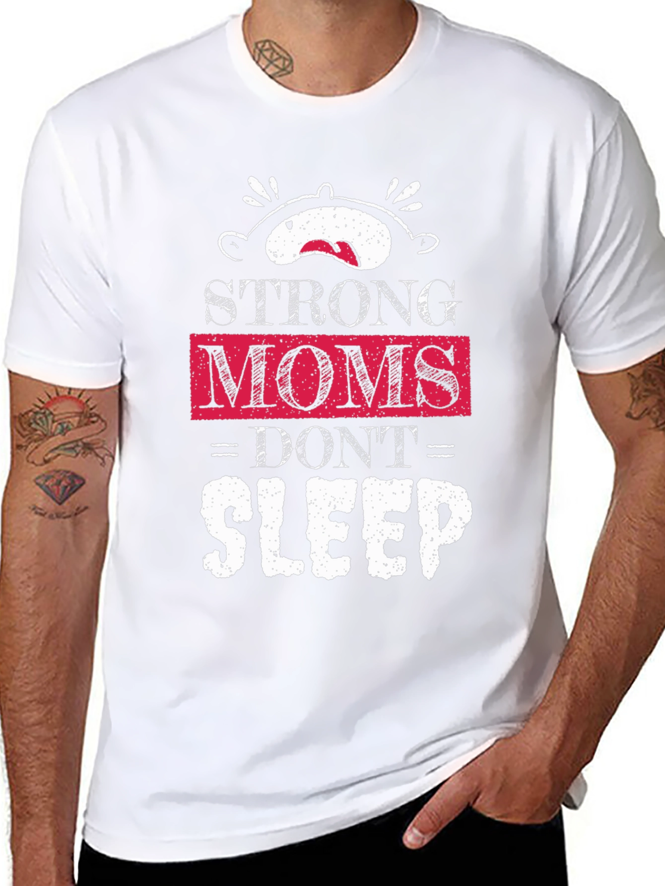 Strong Moms Dont Sleep T-Shirt
