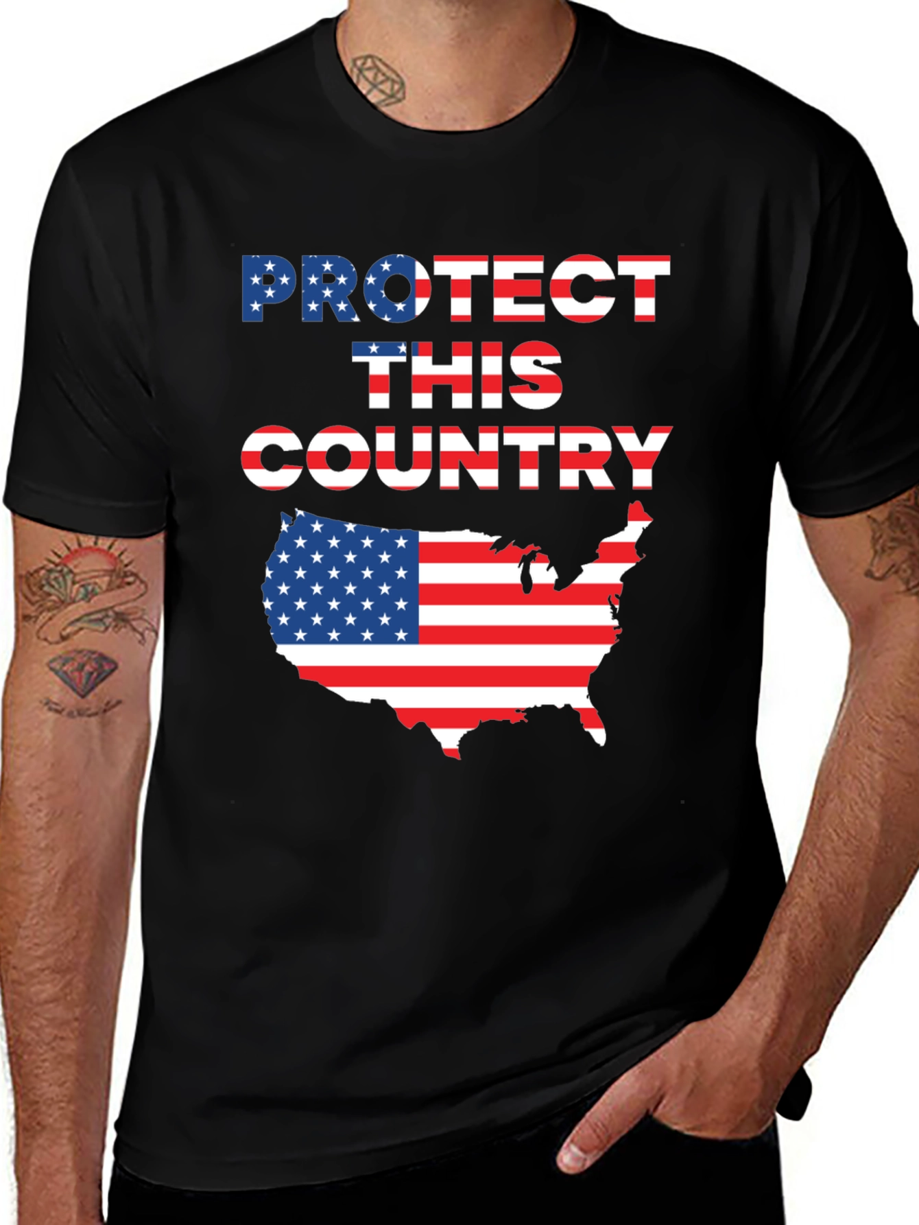 Protect This Country USA Flag T-Shirt