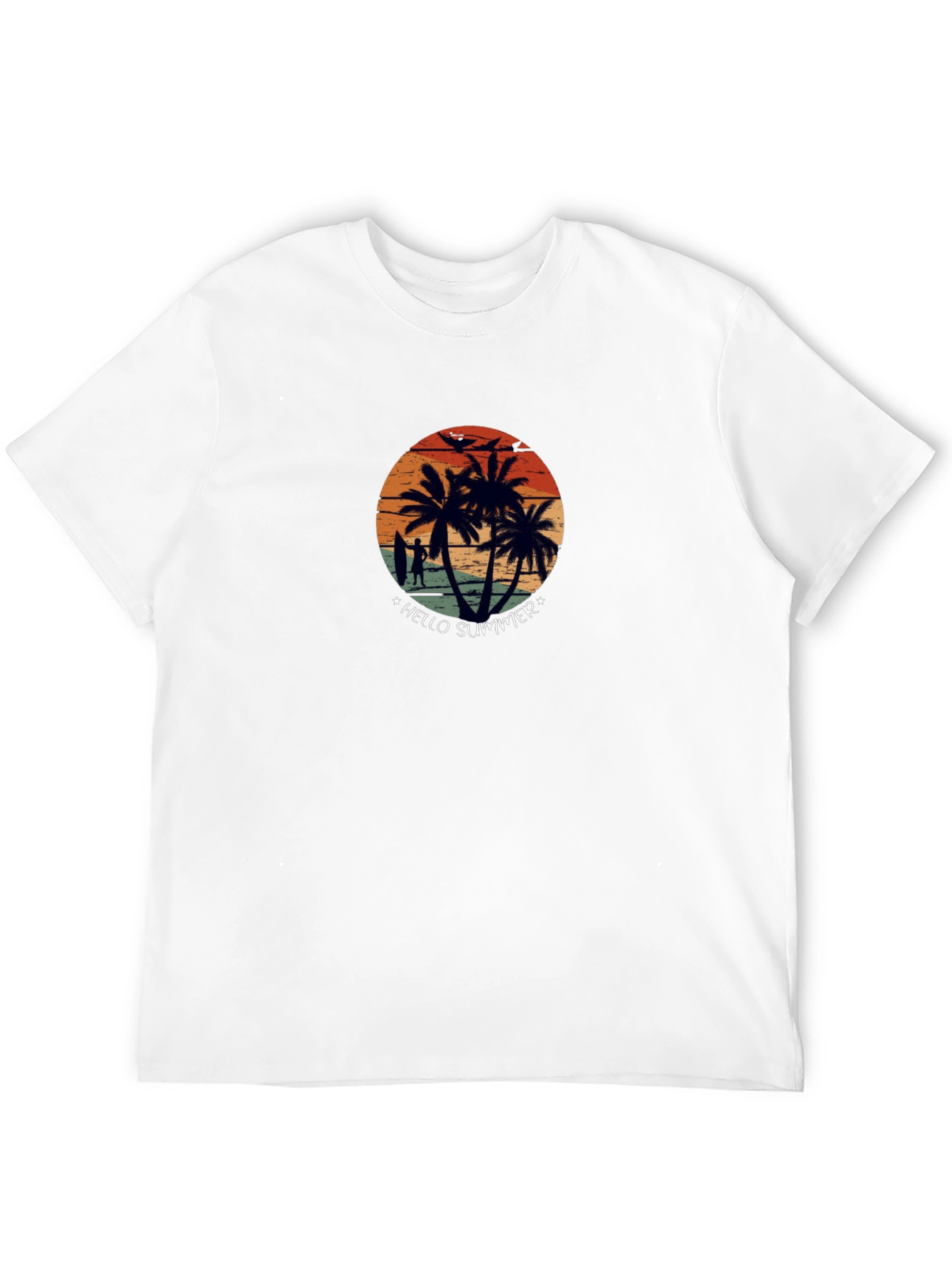 Hello Summer Beach Vibes Graphic Tee