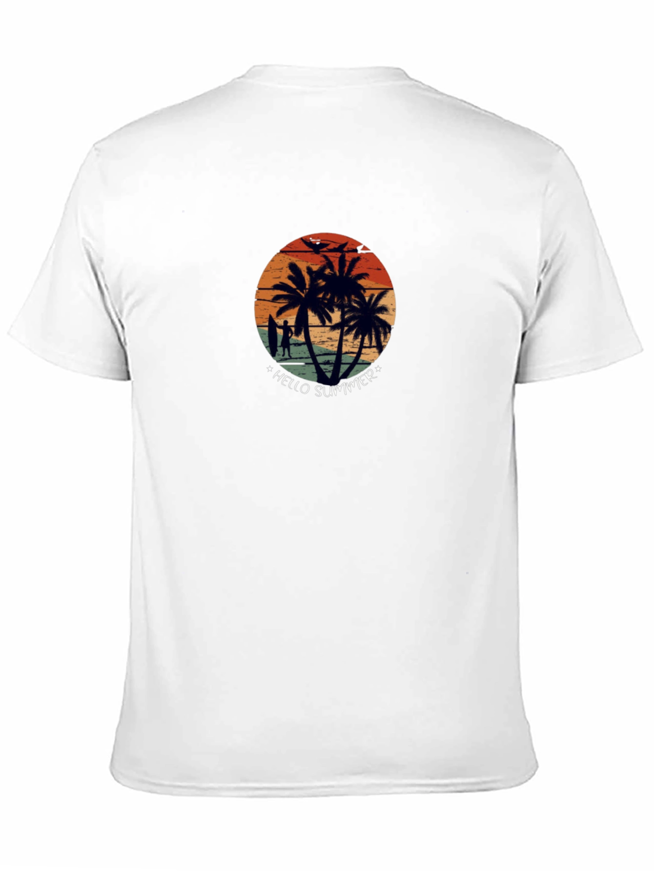Hello Summer Beach Vibes Graphic Tee