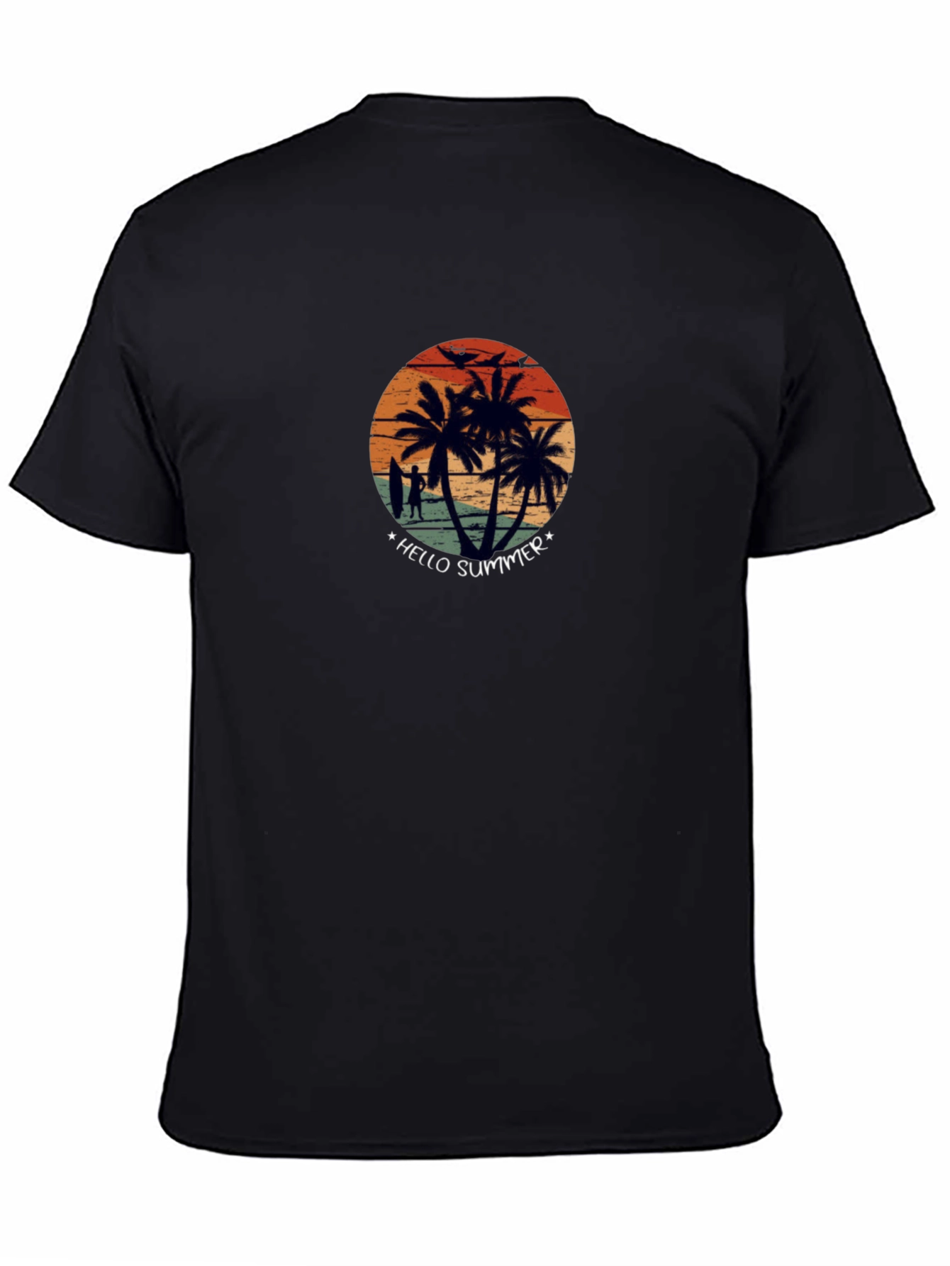 Hello Summer Beach Vibes Graphic Tee