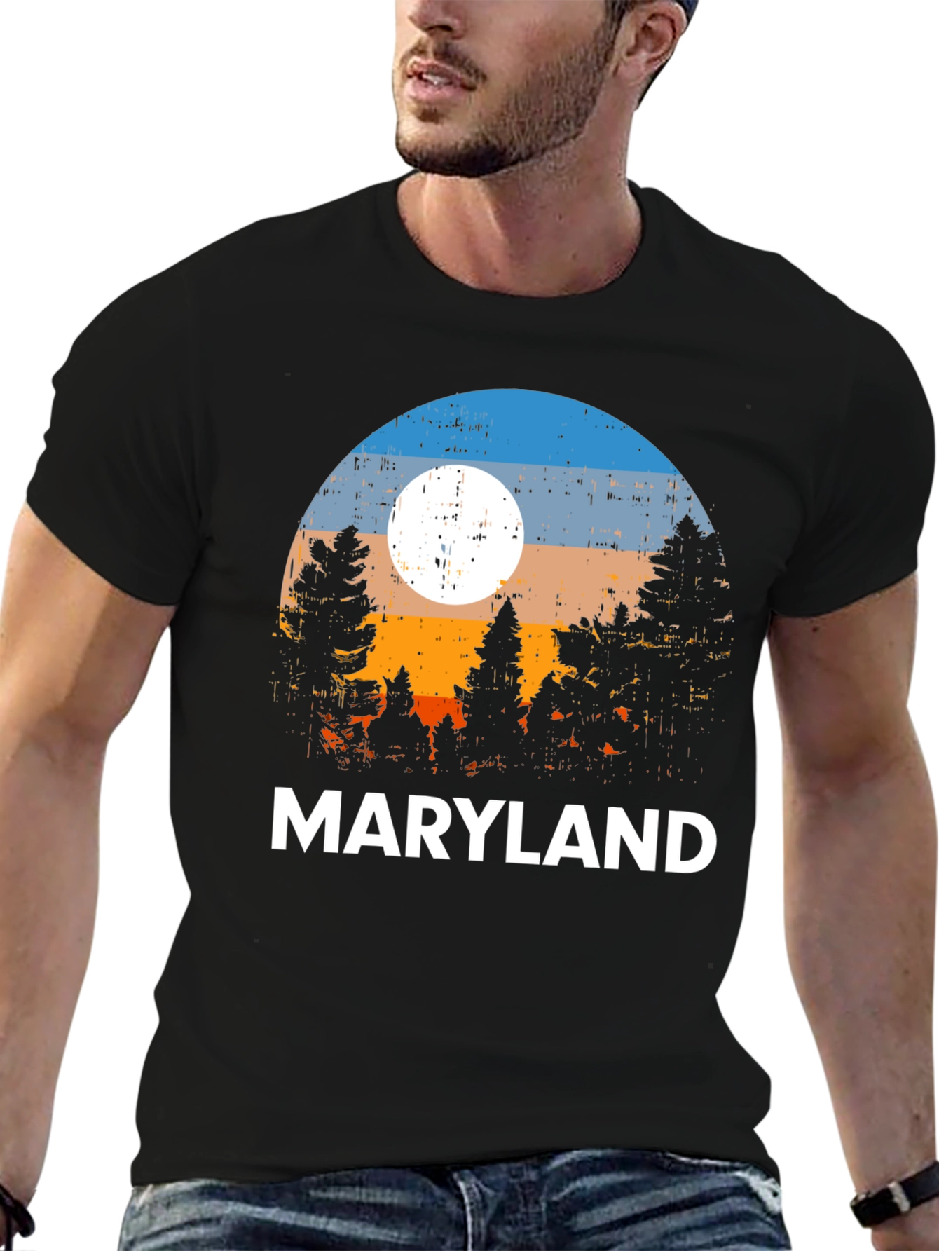 Maryland T-Shirt - Nature Sunset Graphic Tee