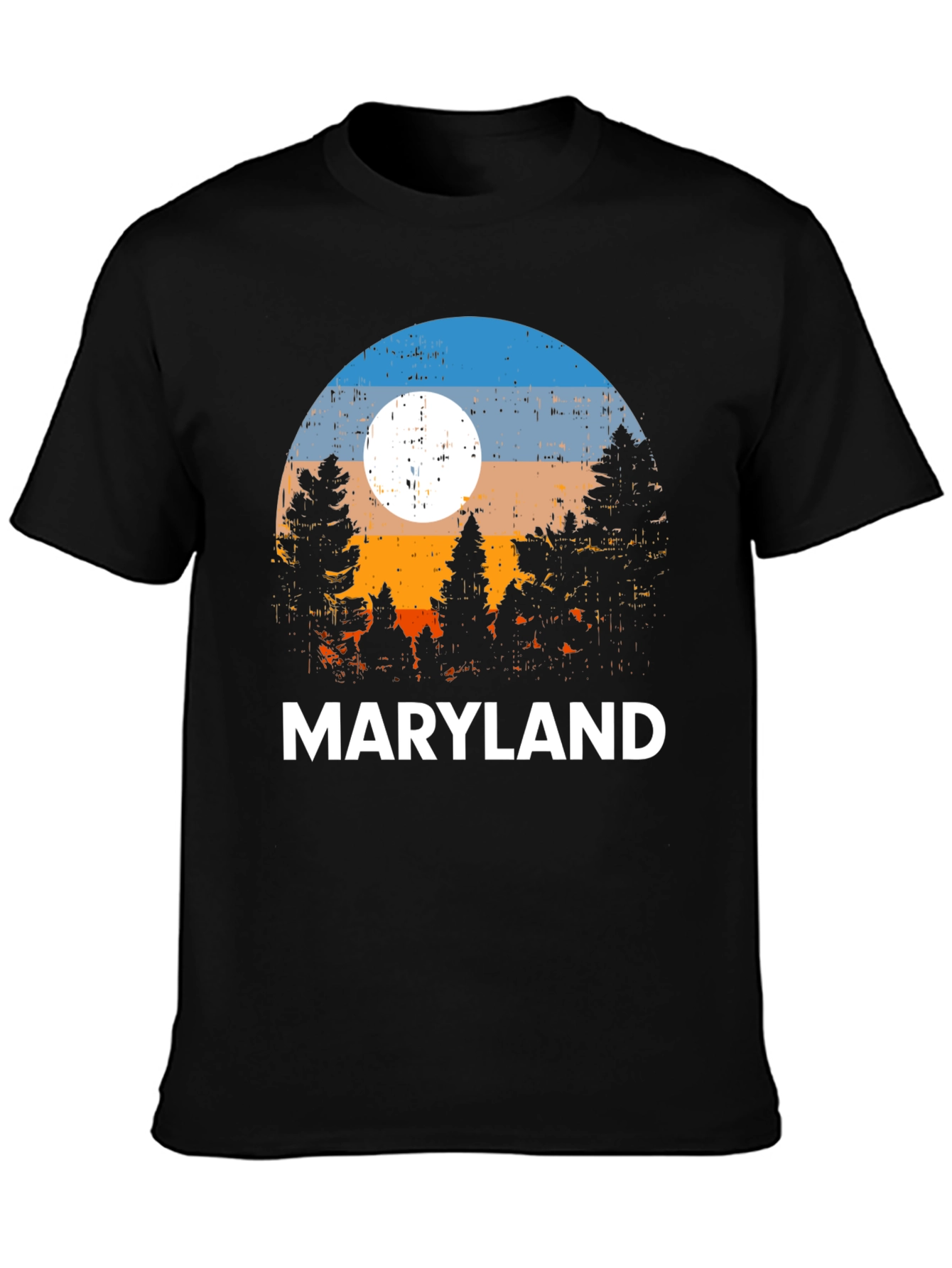 Maryland T-Shirt - Nature Sunset Graphic Tee