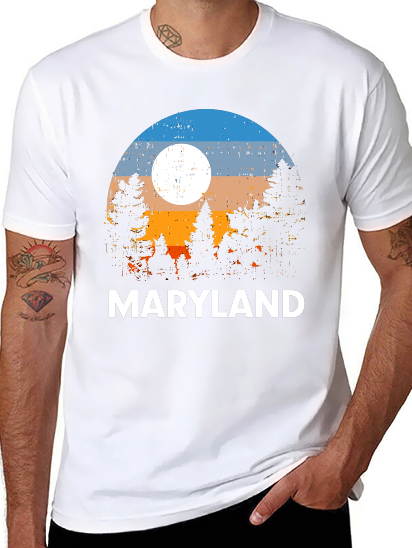Maryland T-Shirt - Nature Sunset Graphic Tee