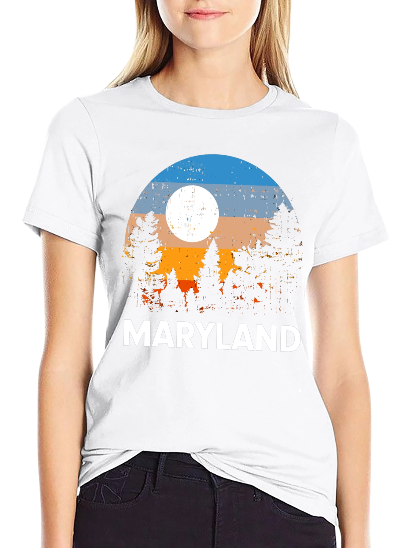 Maryland T-Shirt - Nature Sunset Graphic Tee
