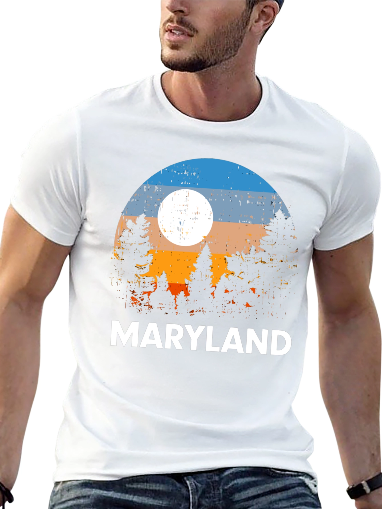 Maryland T-Shirt - Nature Sunset Graphic Tee