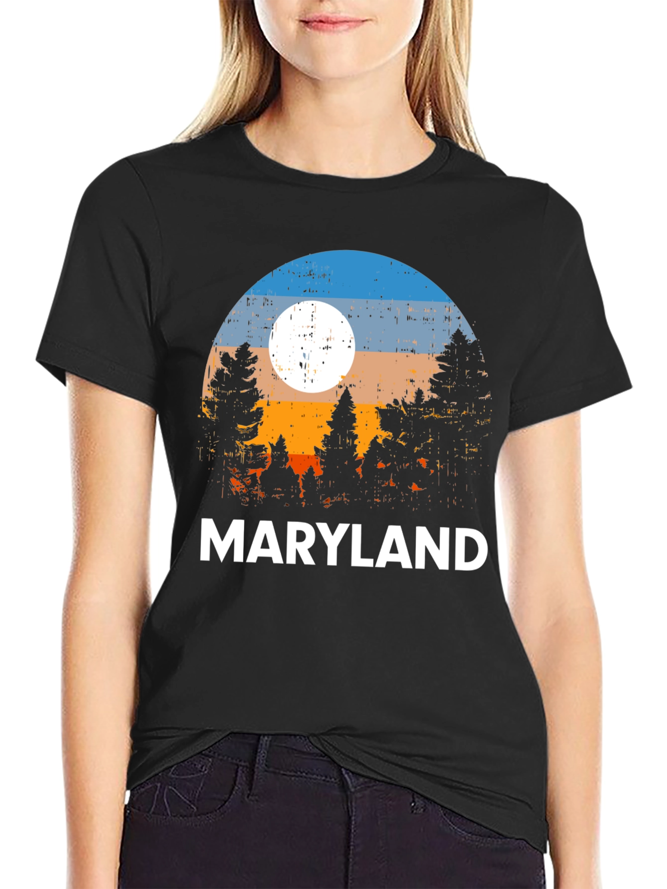 Maryland T-Shirt - Nature Sunset Graphic Tee