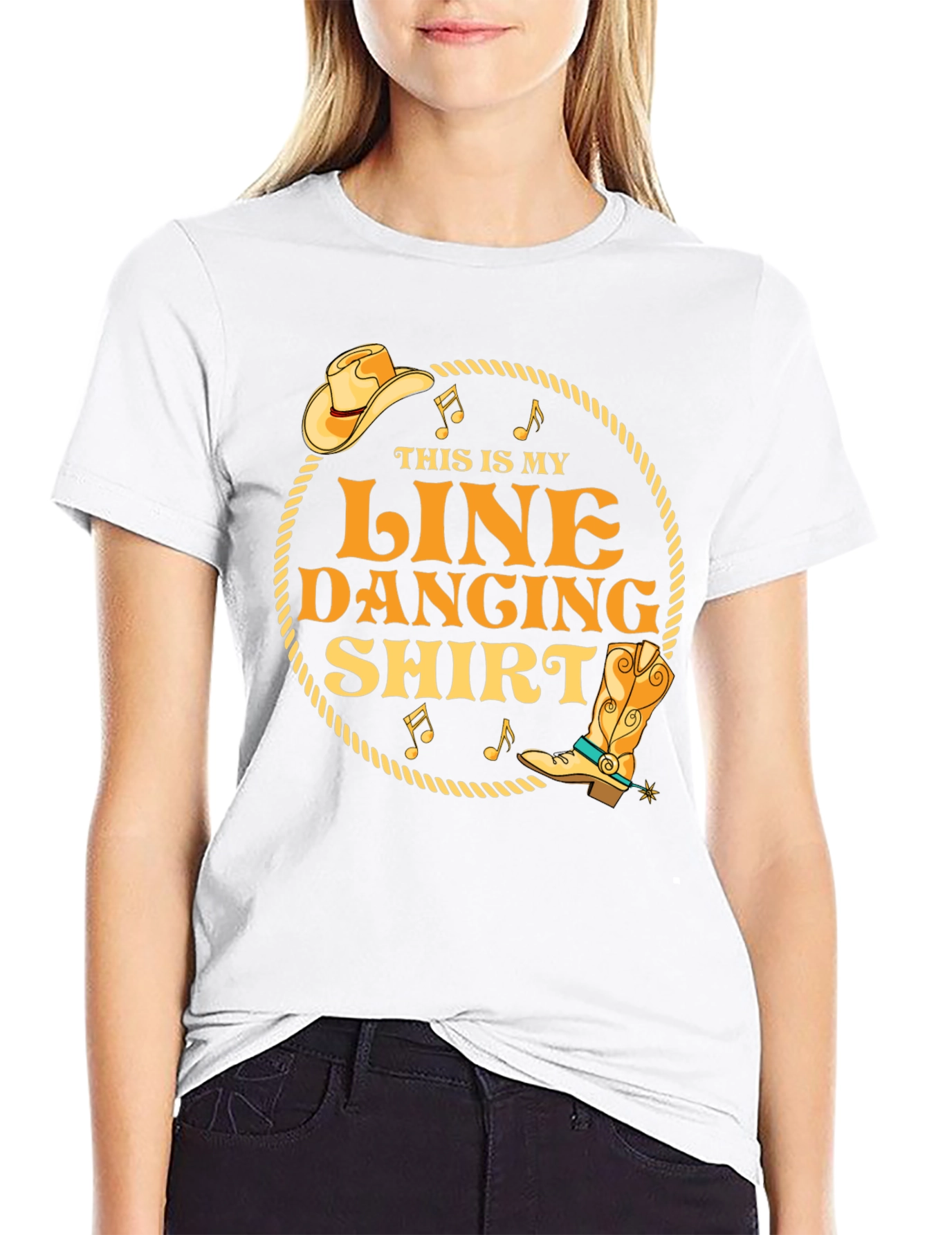 Line Dancing T-Shirt - Western Style Tee