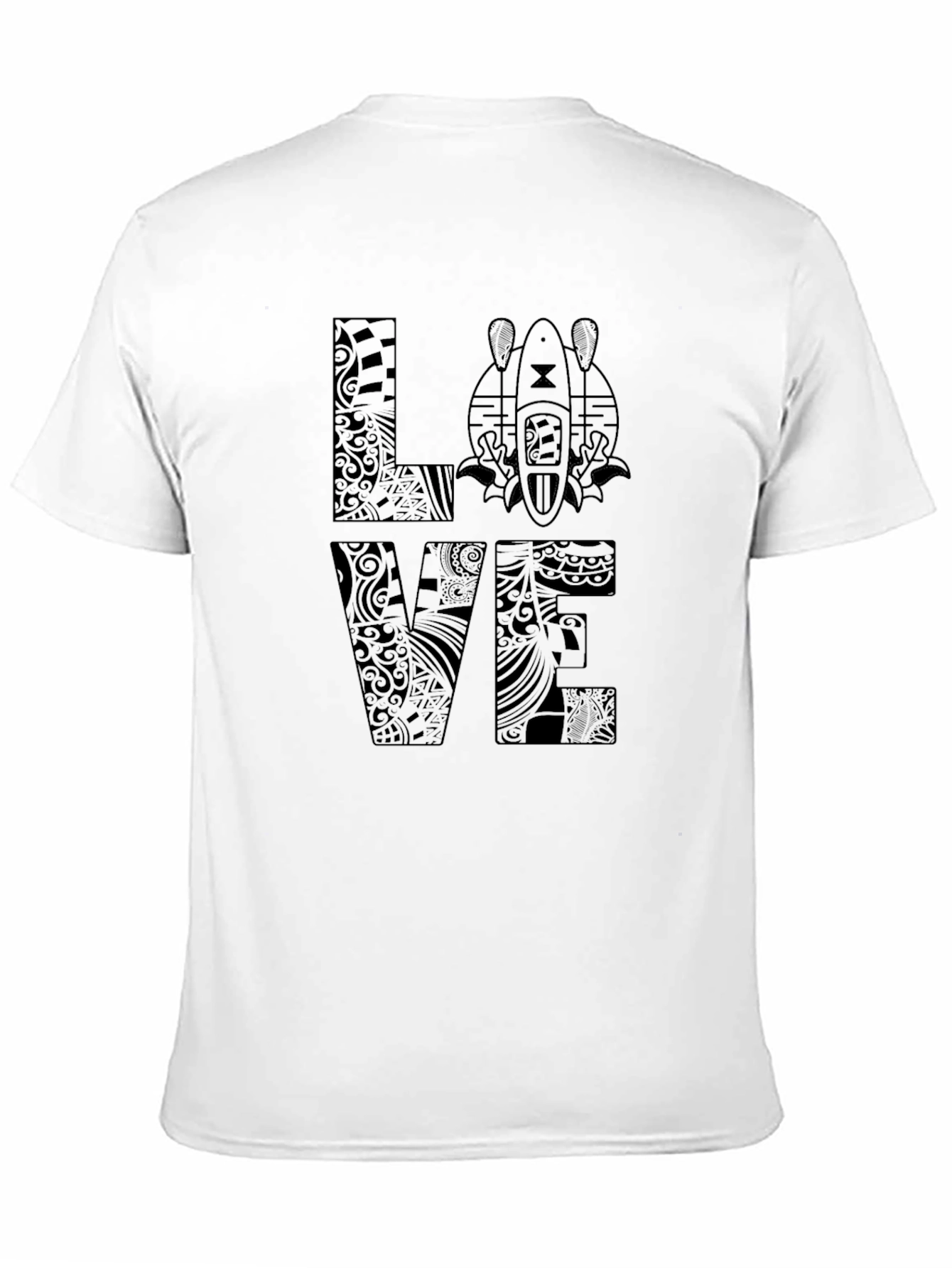 Tribal Tattoo LOVE Kayak T-Shirt