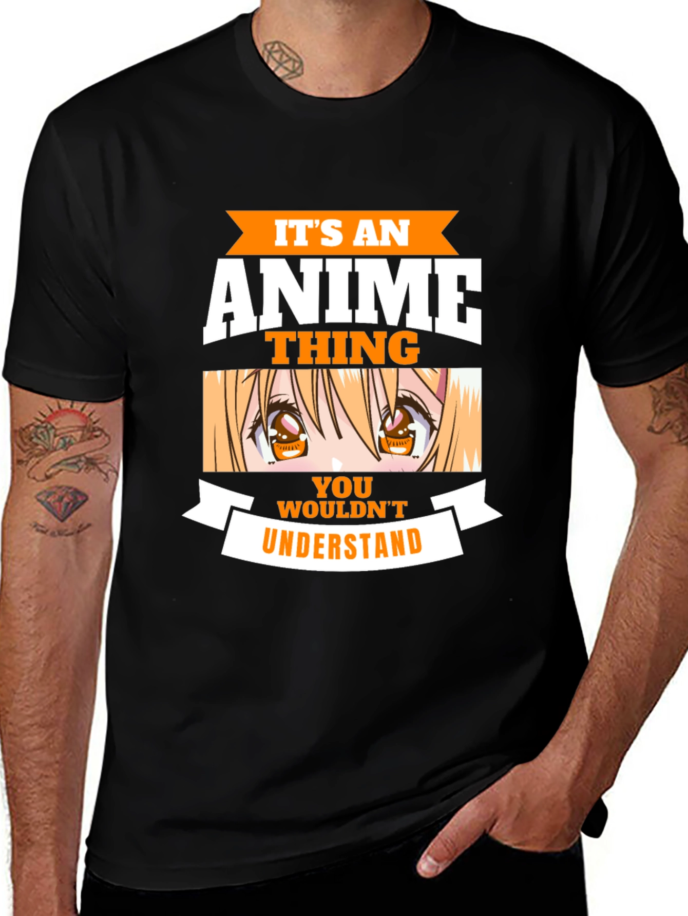 Anime Thing Graphic Tee - Black